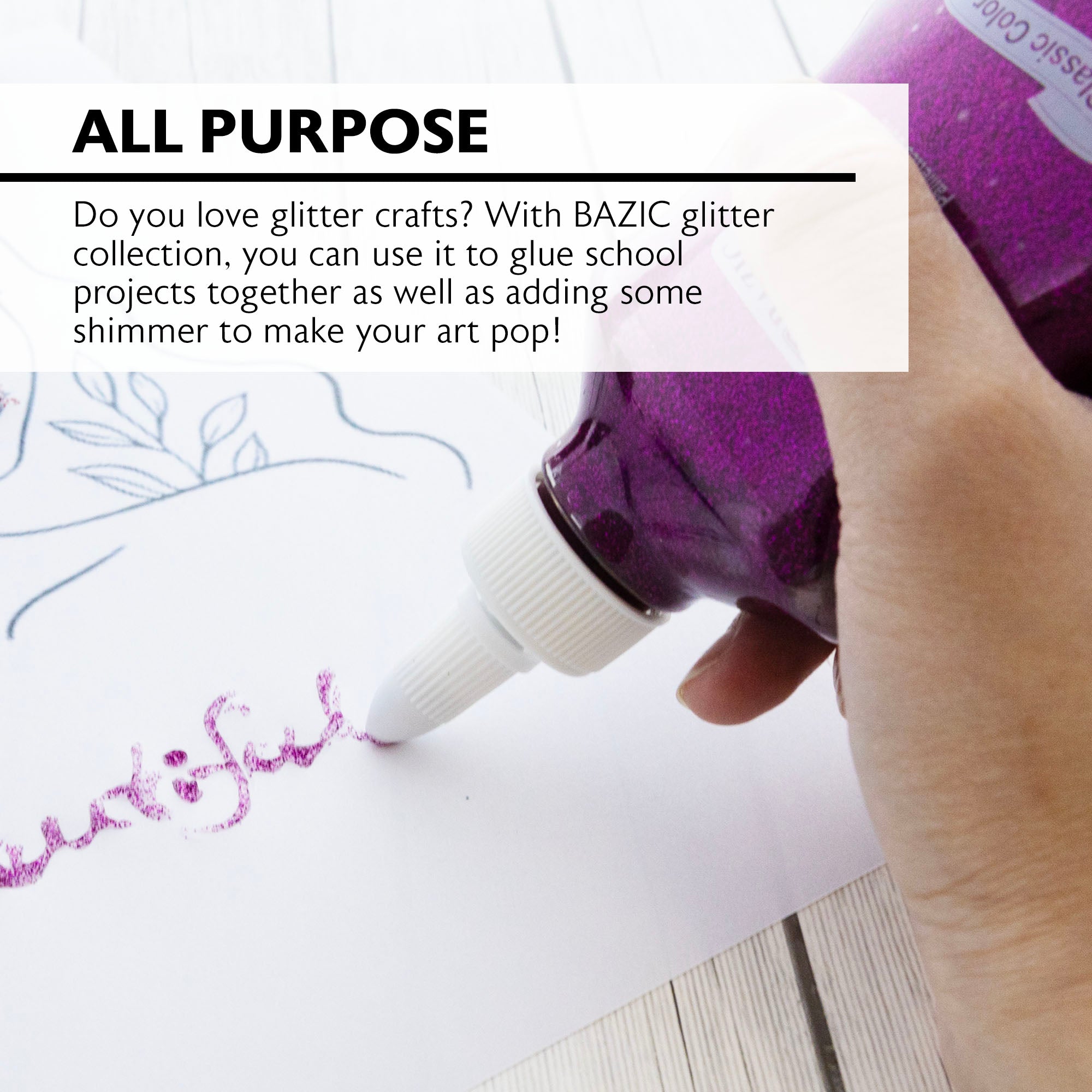 Glitter Glue Classic Color 6.76 Oz. (200 mL)