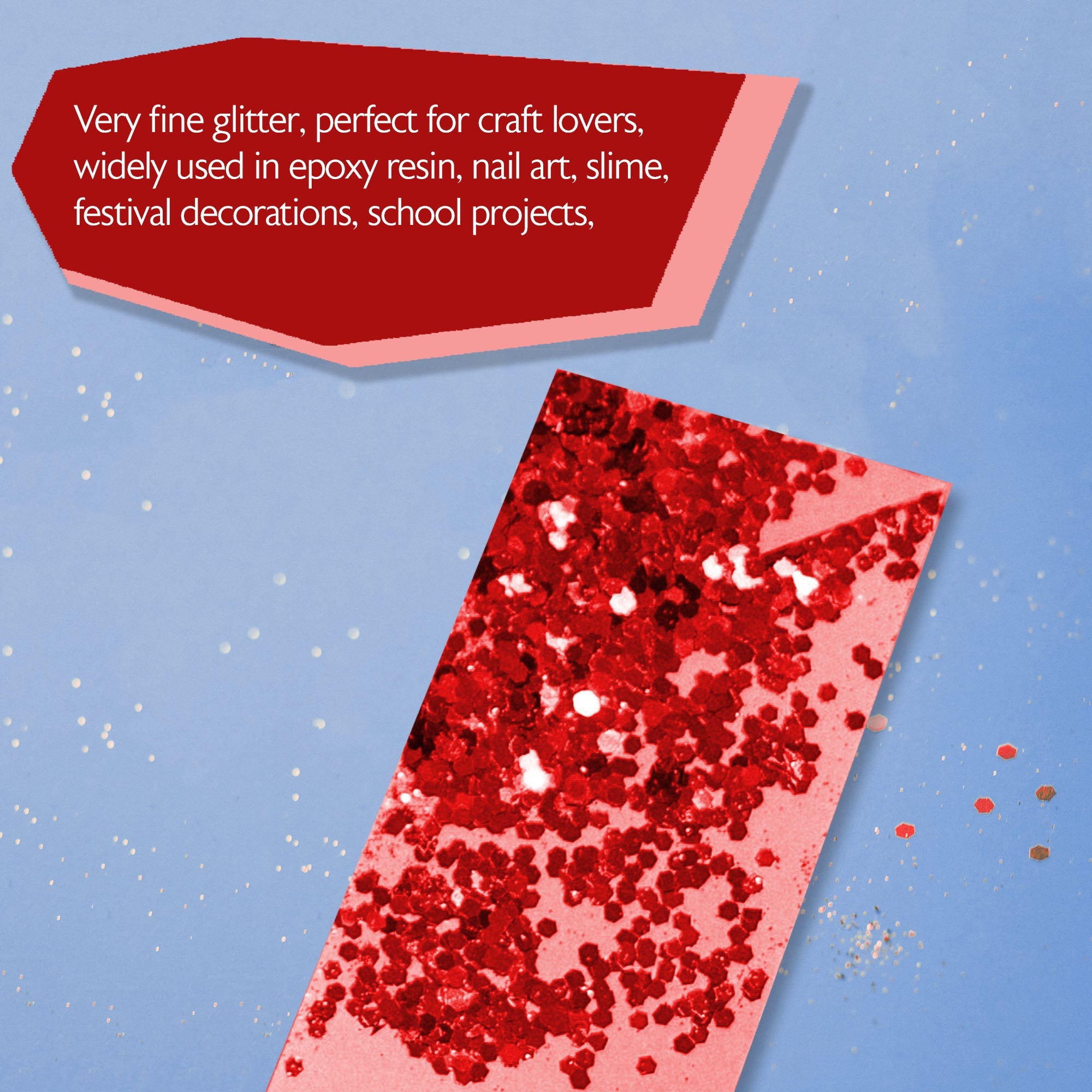 Glitter Shaker 1 lb Red