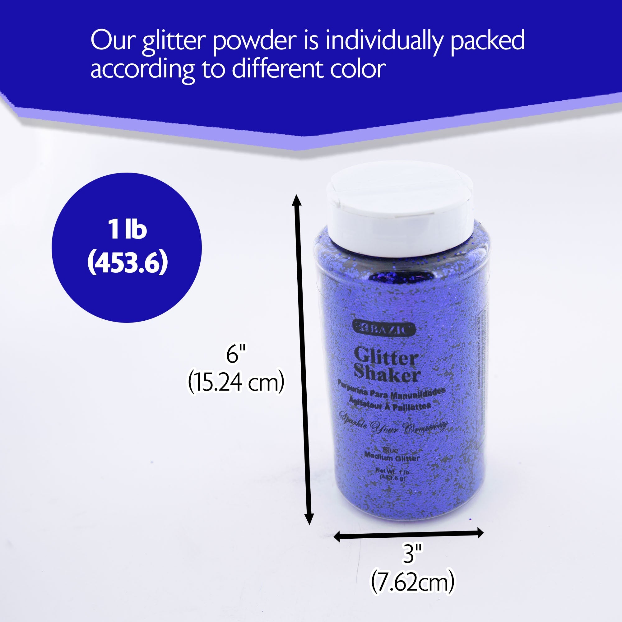 Glitter Shaker 1 lb Blue