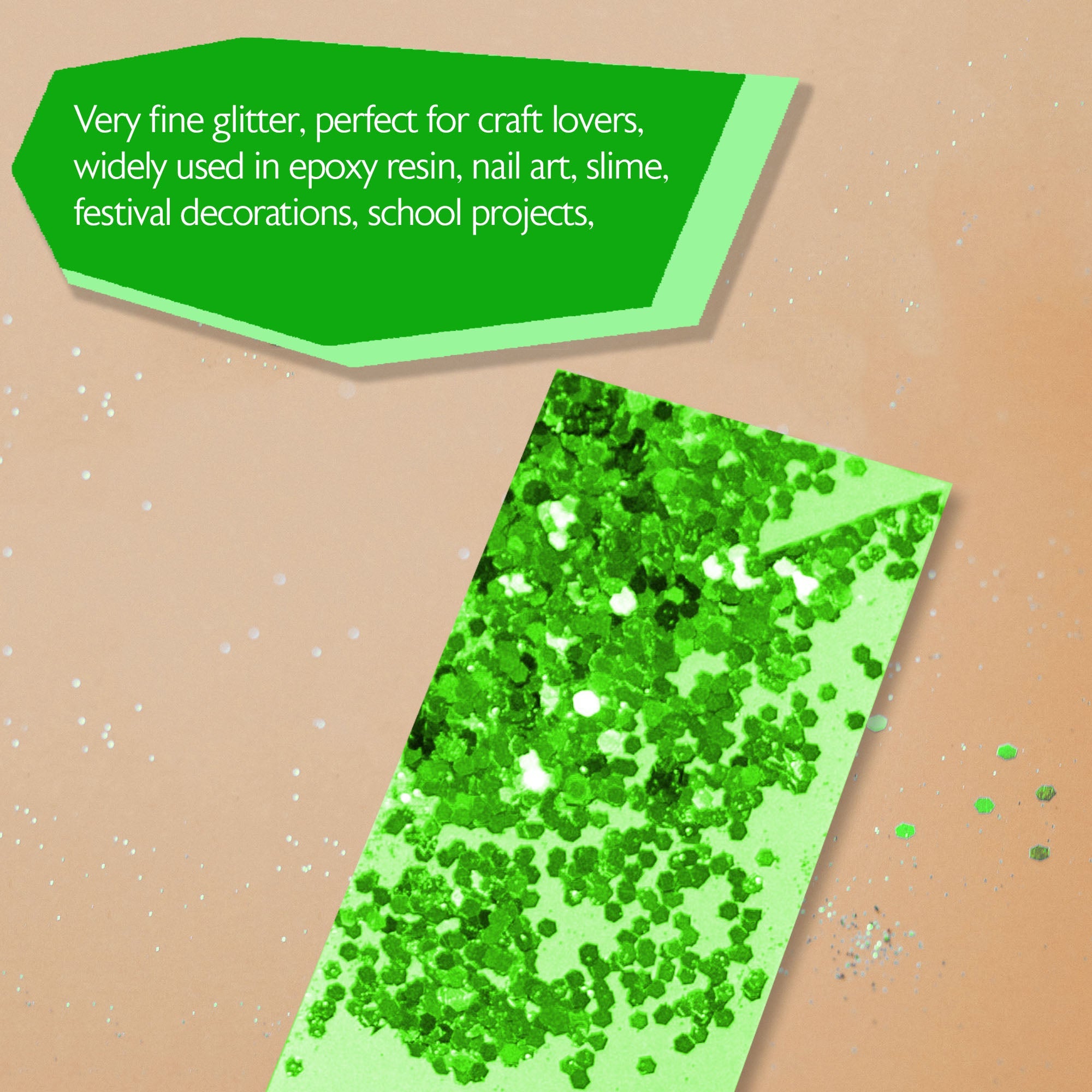Glitter Shaker 1 lb Green