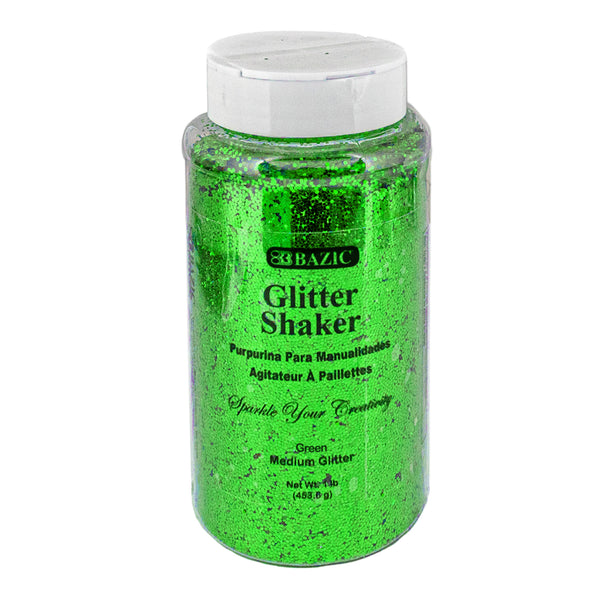 1lb / 16 oz Green Glitter