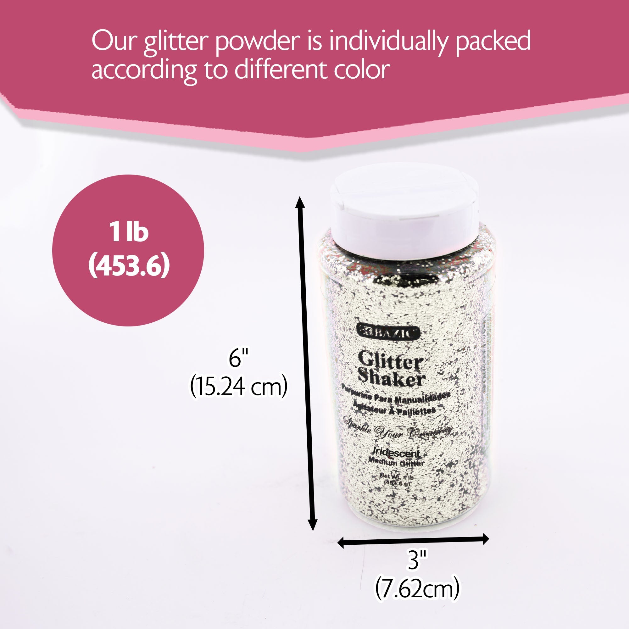 Glitter Shaker 1 lb Iridescent