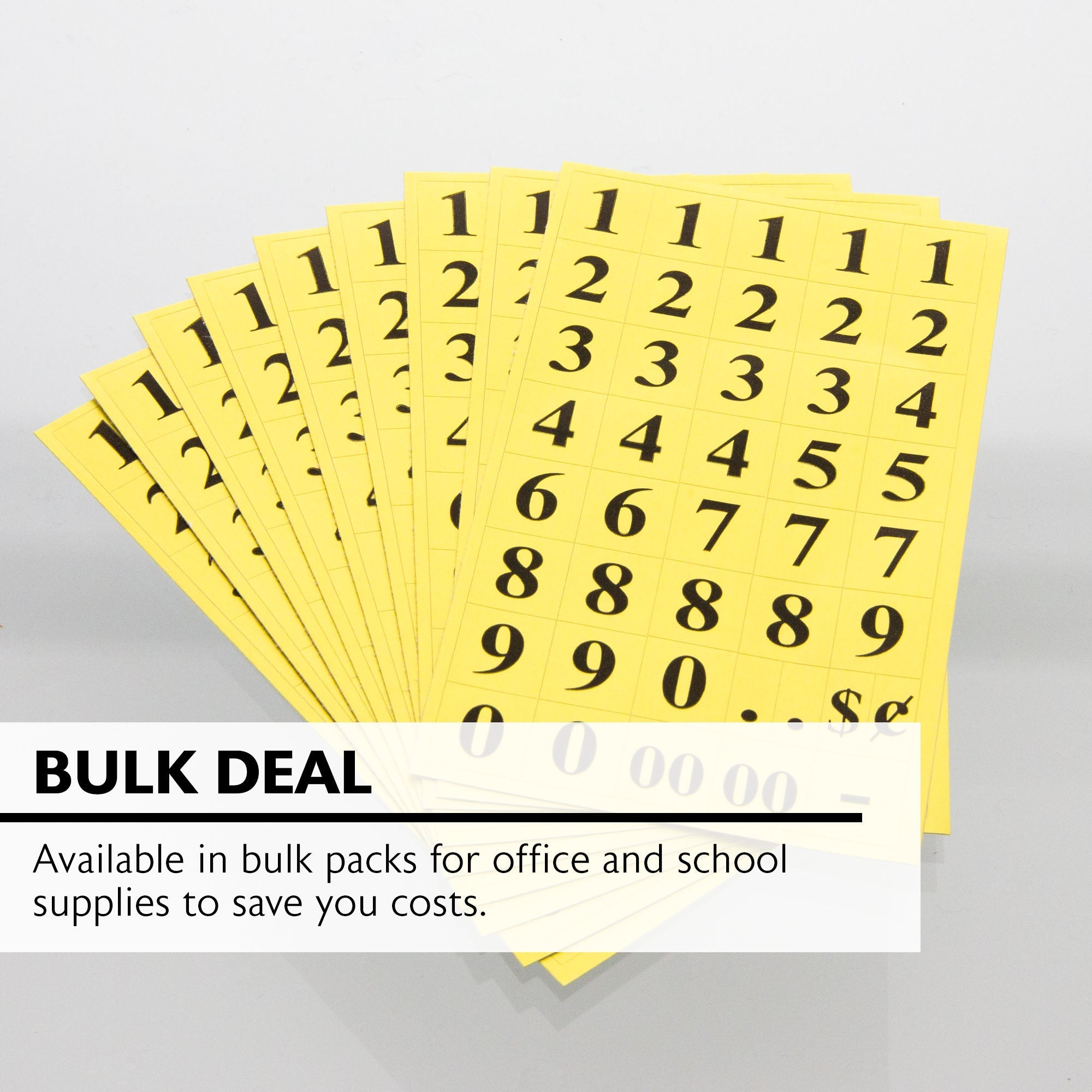 Gold Foil Number Label (378/Pack)