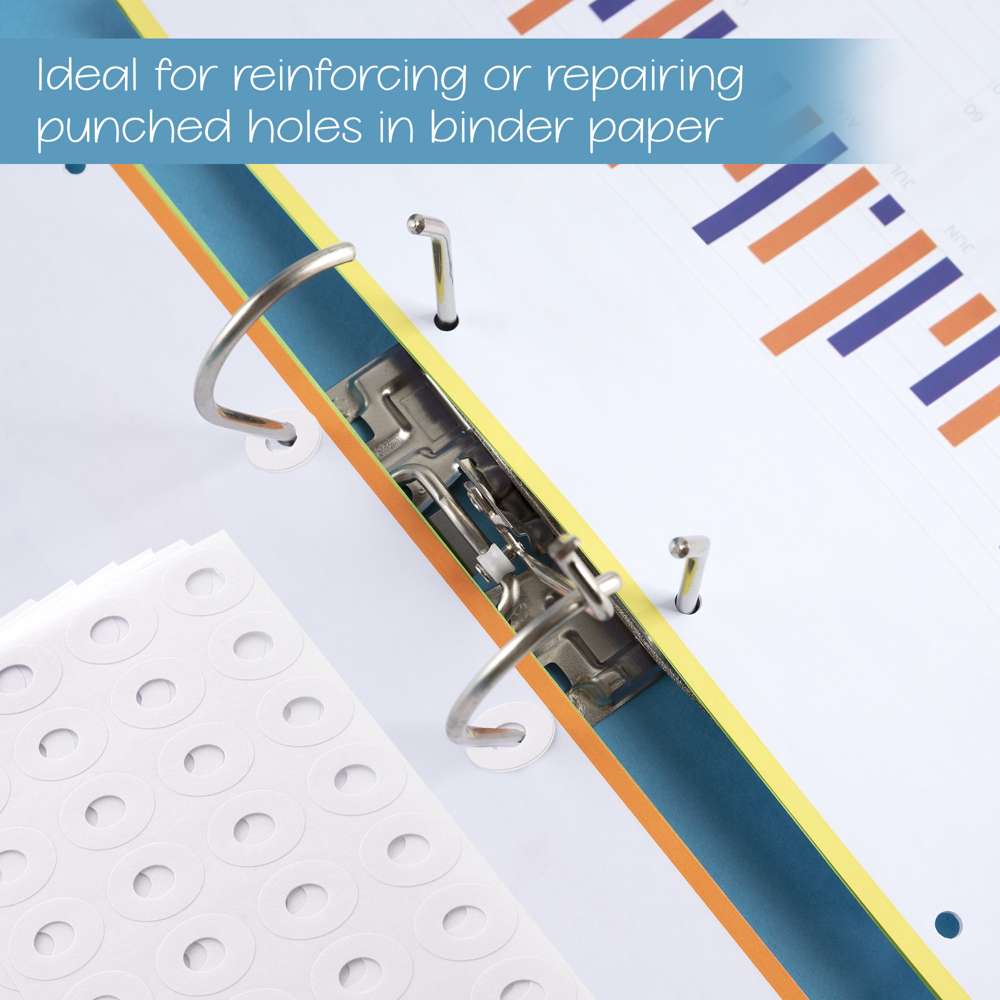 White Label Round Reinforcement (544/Pack)