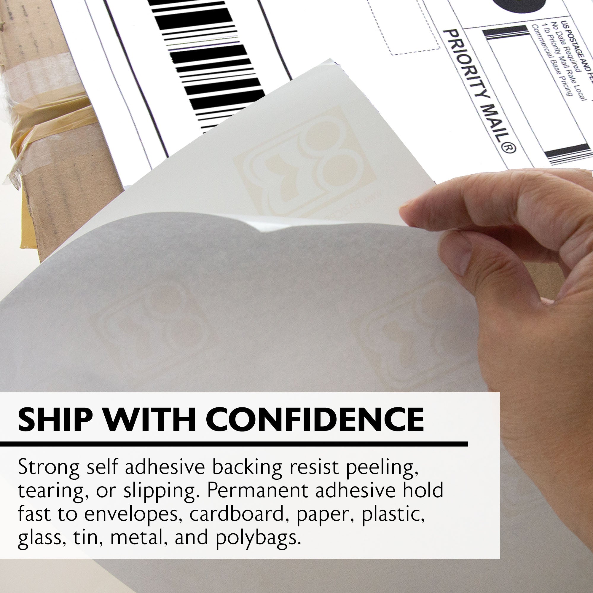 White Multipurpose Labels Full Sheet 8.5" X 11" (10/Pack)