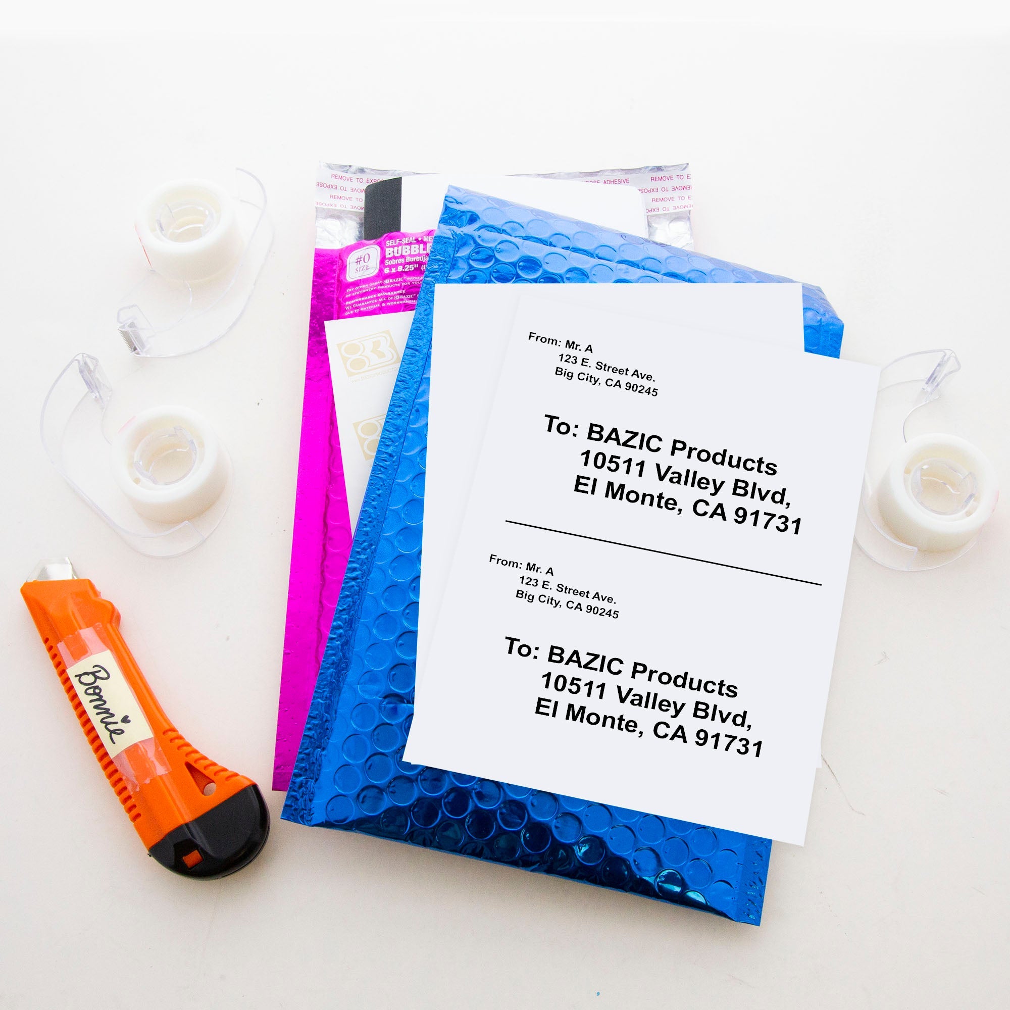 White Multipurpose Labels Full Sheet 8.5" X 11" (10/Pack)