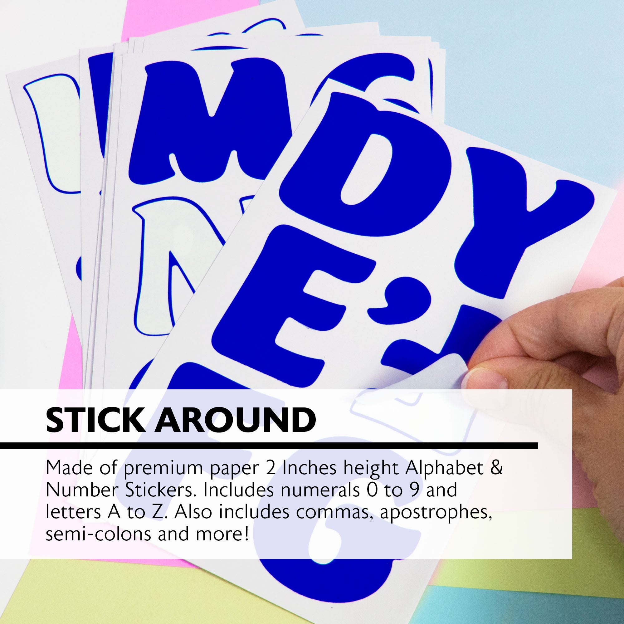 Alphabet & Number 2" Classic Color (10 SHEETS)