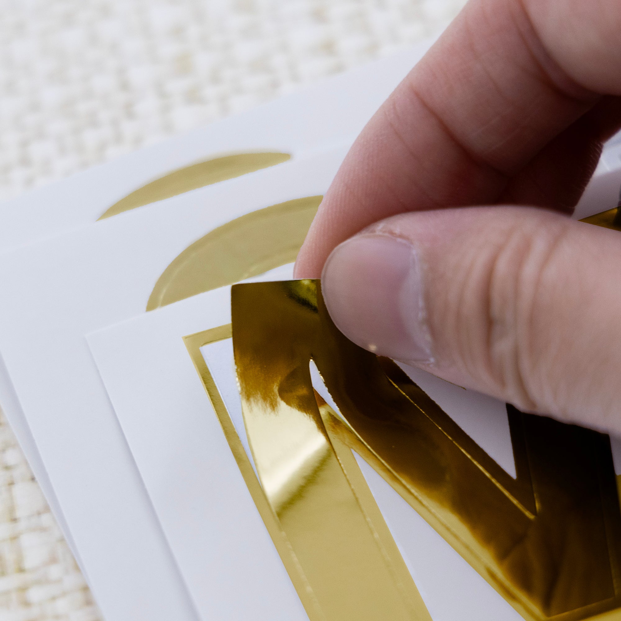 Alphabet & Number 2" Metallic Gold Color (10 SHEETS)