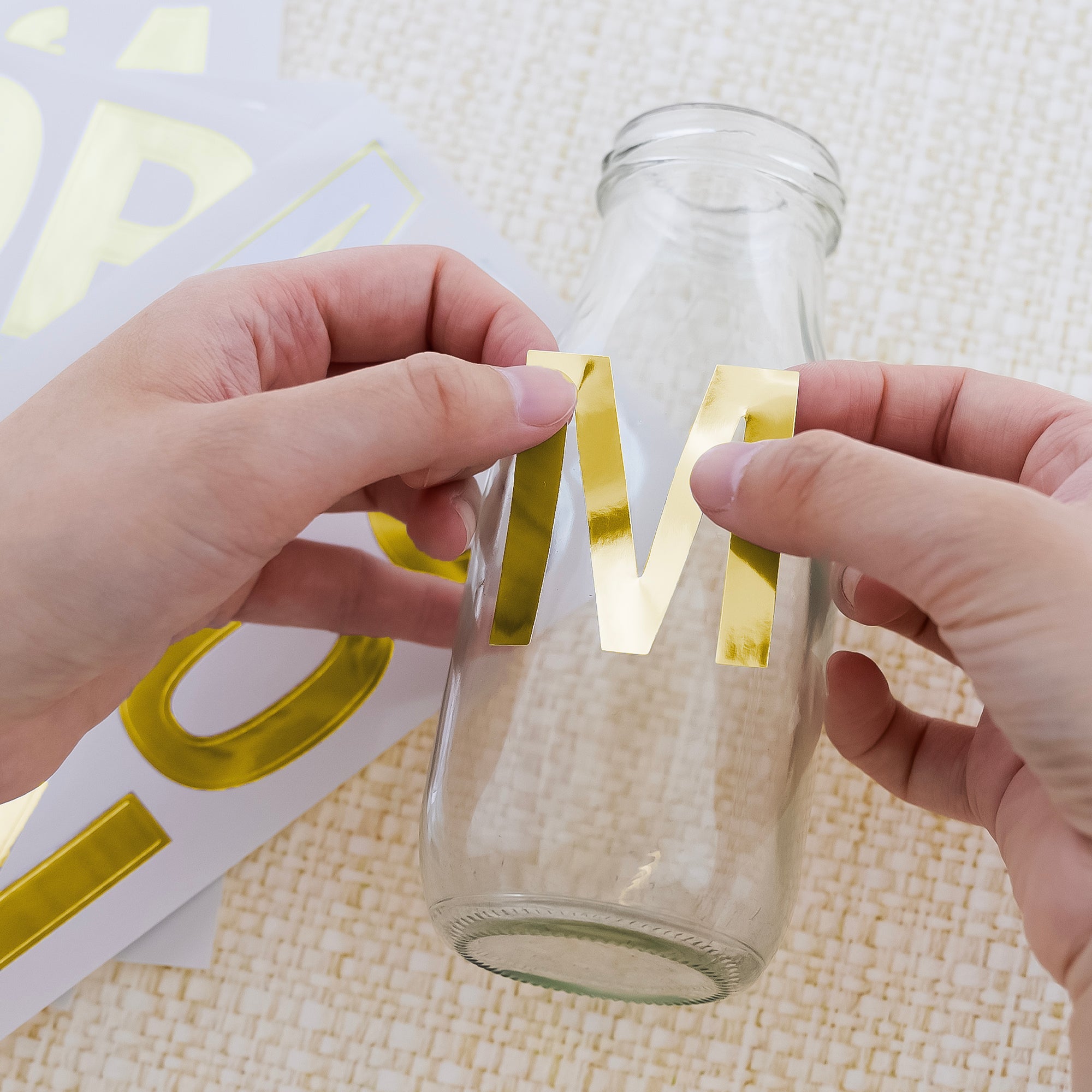 Alphabet & Number 2" Metallic Gold Color (10 SHEETS)