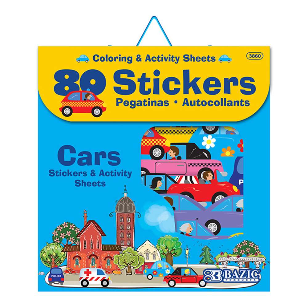 Car Series Assorted Sticker (80/Bag)