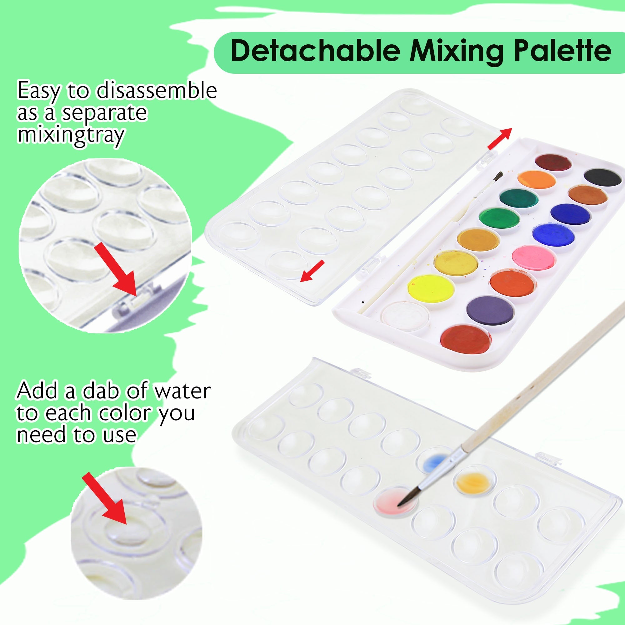 Watercolor w/ Brush 16 Color