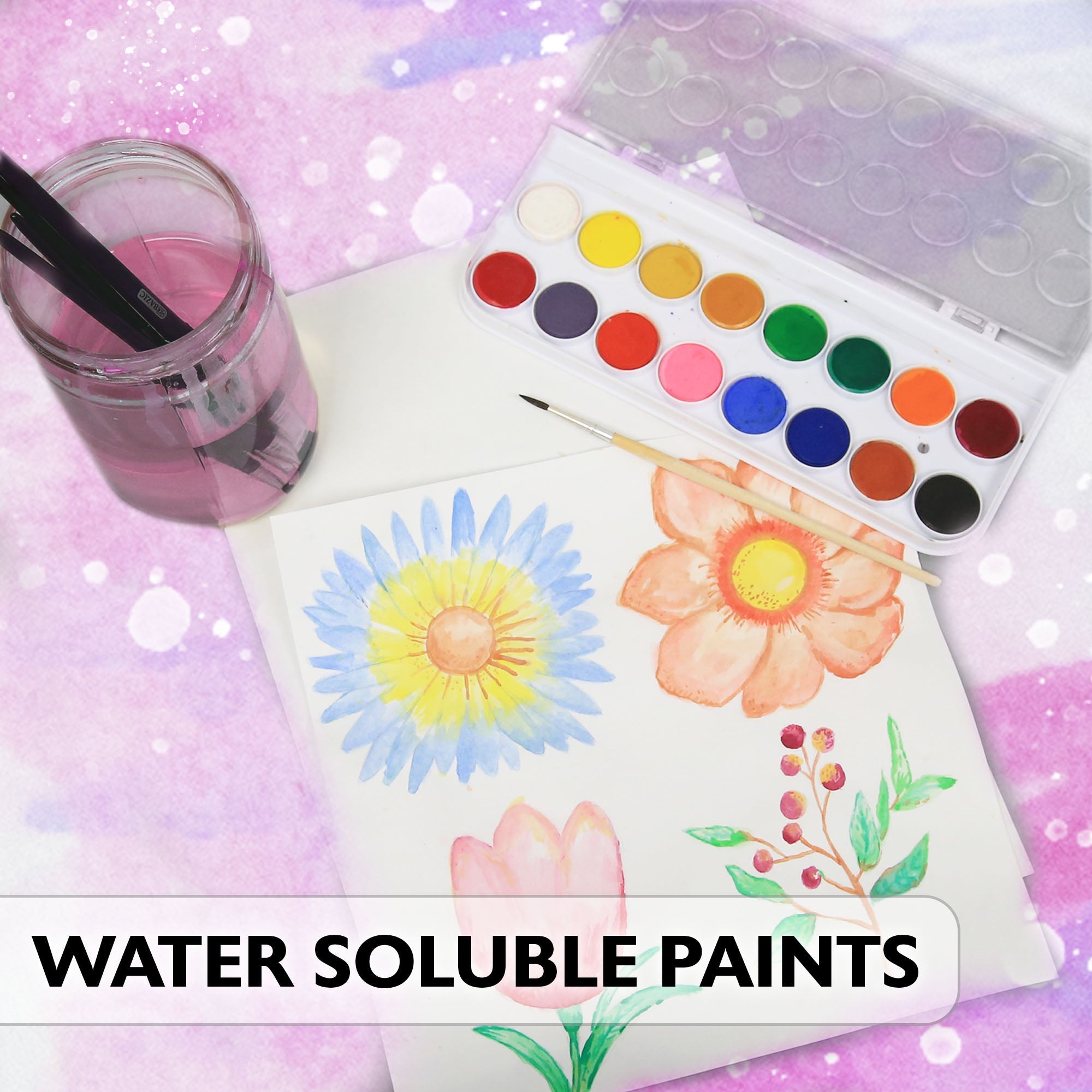 Watercolor w/ Brush 16 Color