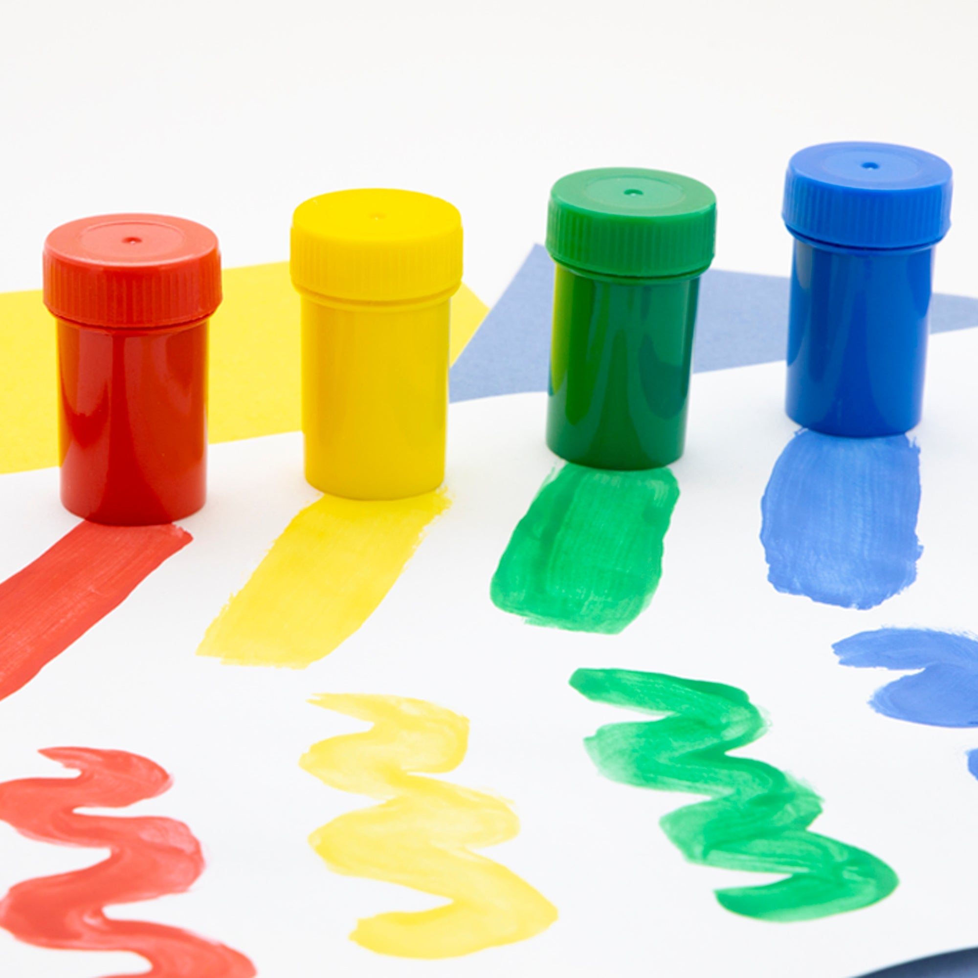 Poster Paint Washable w/ Brush 6 Color 0.75 Oz (22.2 mL)