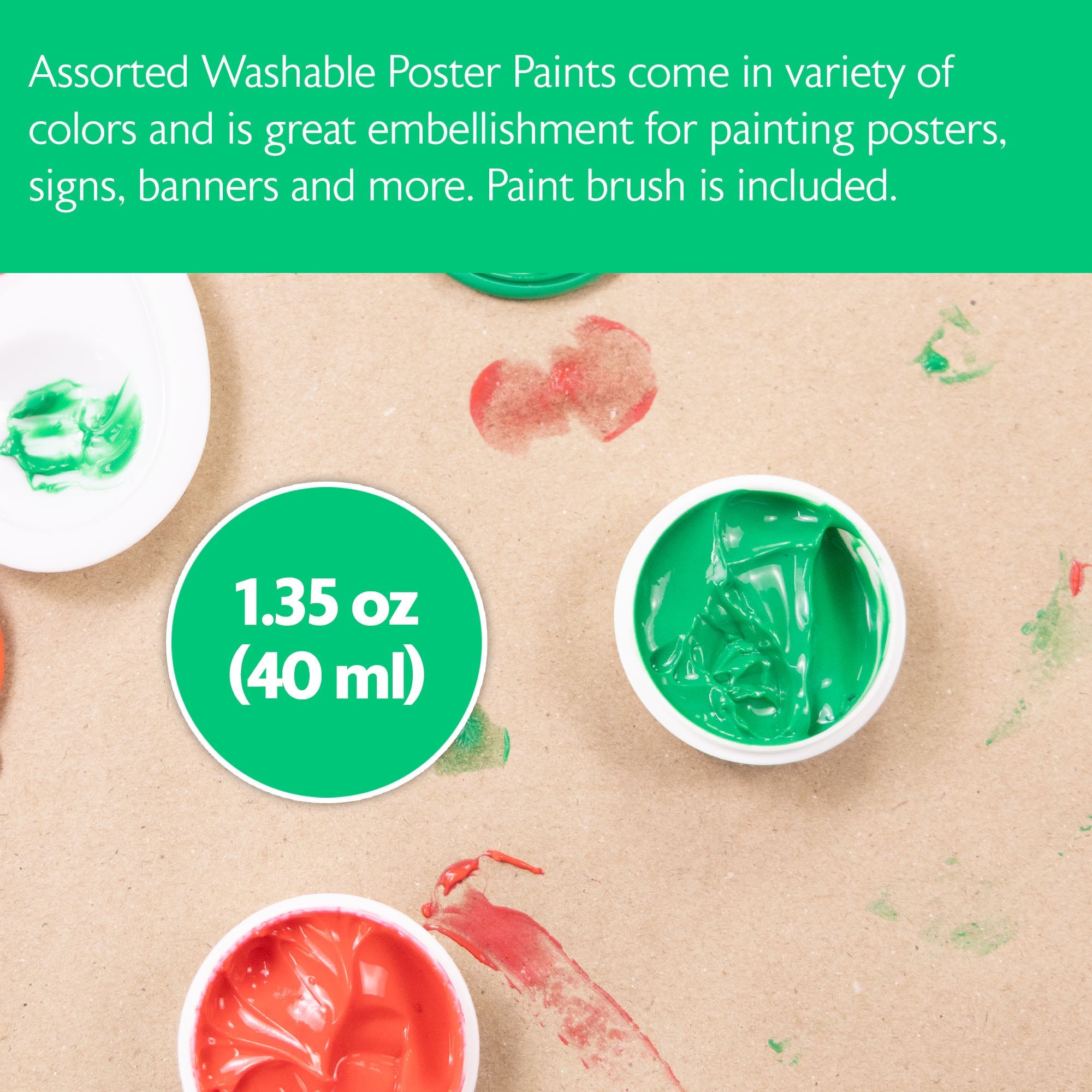 Finger Paint Assorted Color 40ml (4/Pack)
