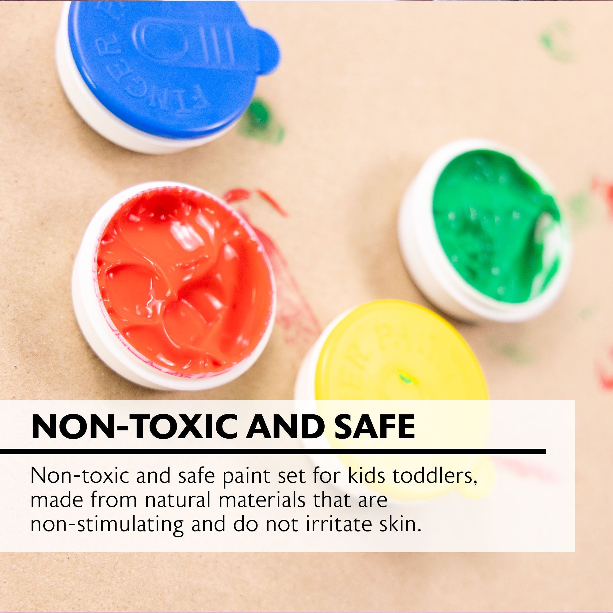 Finger Paint Assorted Color 40ml (4/Pack)