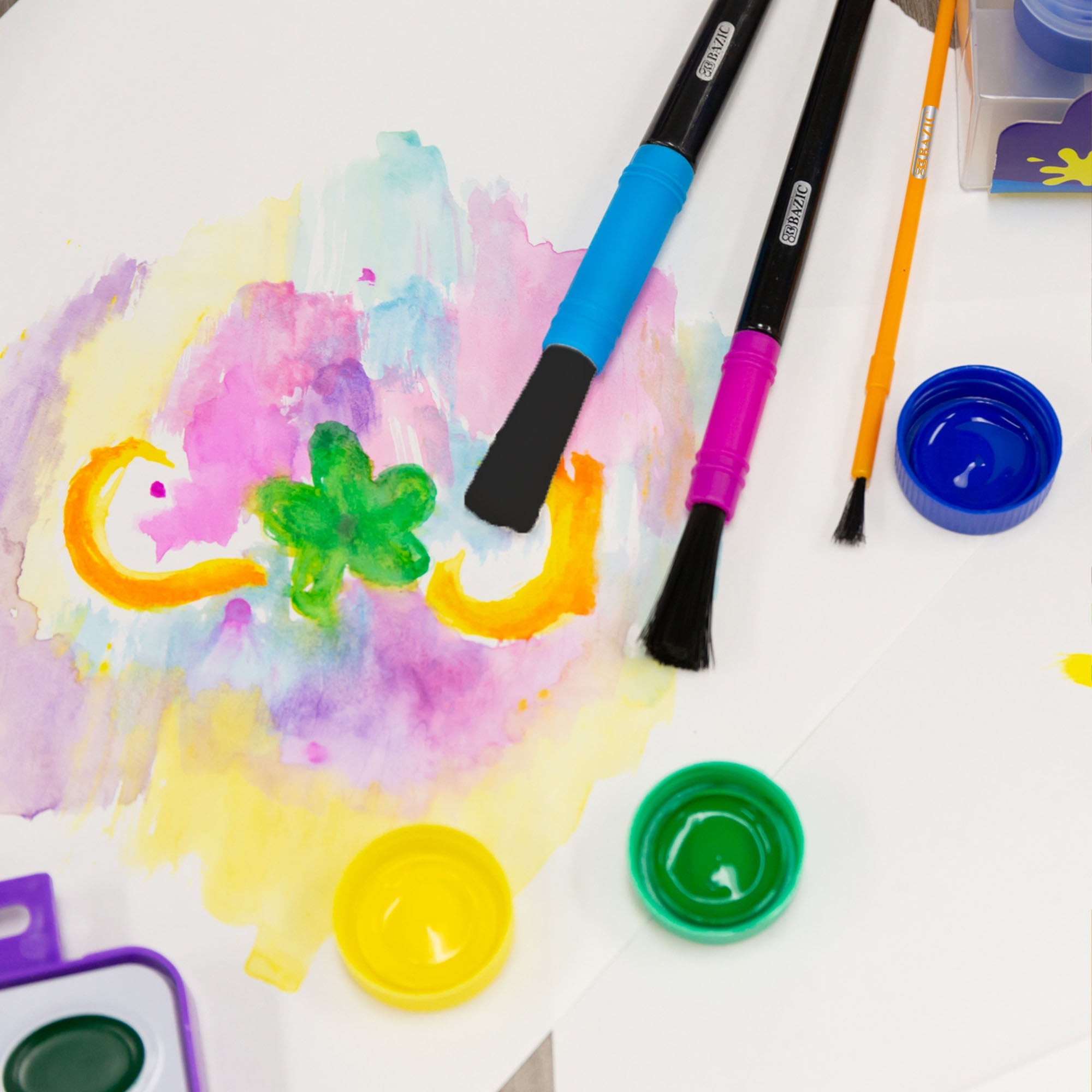 Asst. Size Kid's Paint Brush Set (9/Pack)