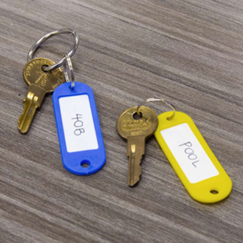 Key Tag with Label Window (8/Pack)