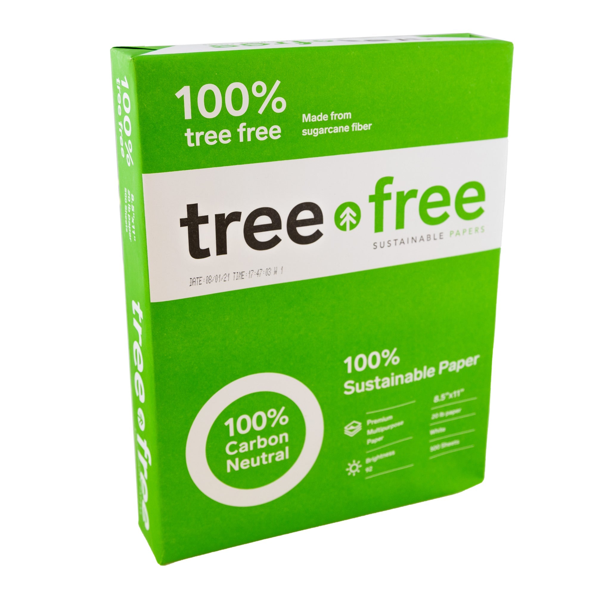 TREE FREE (92) 8.5" X 11" White Copy Paper (500 Sheets/Ream)