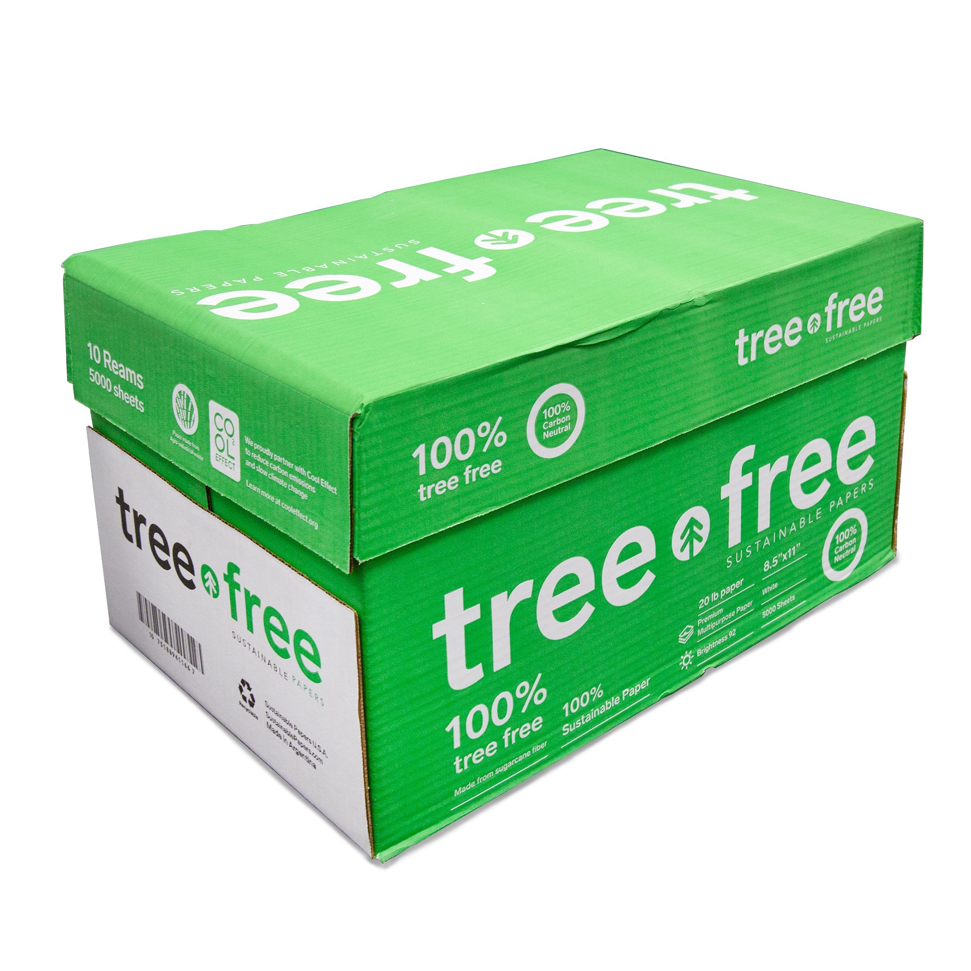 TREE FREE (92) 8.5" X 11" White Copy Paper (500 Sheets/Ream)