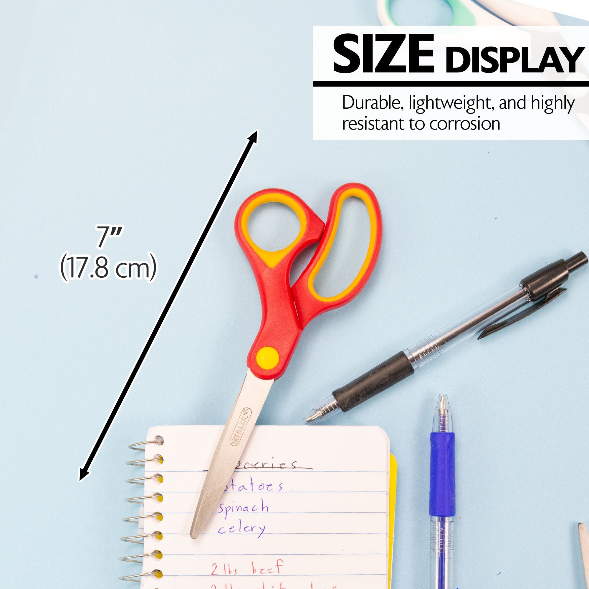 Office Scissors 7" Soft Grip