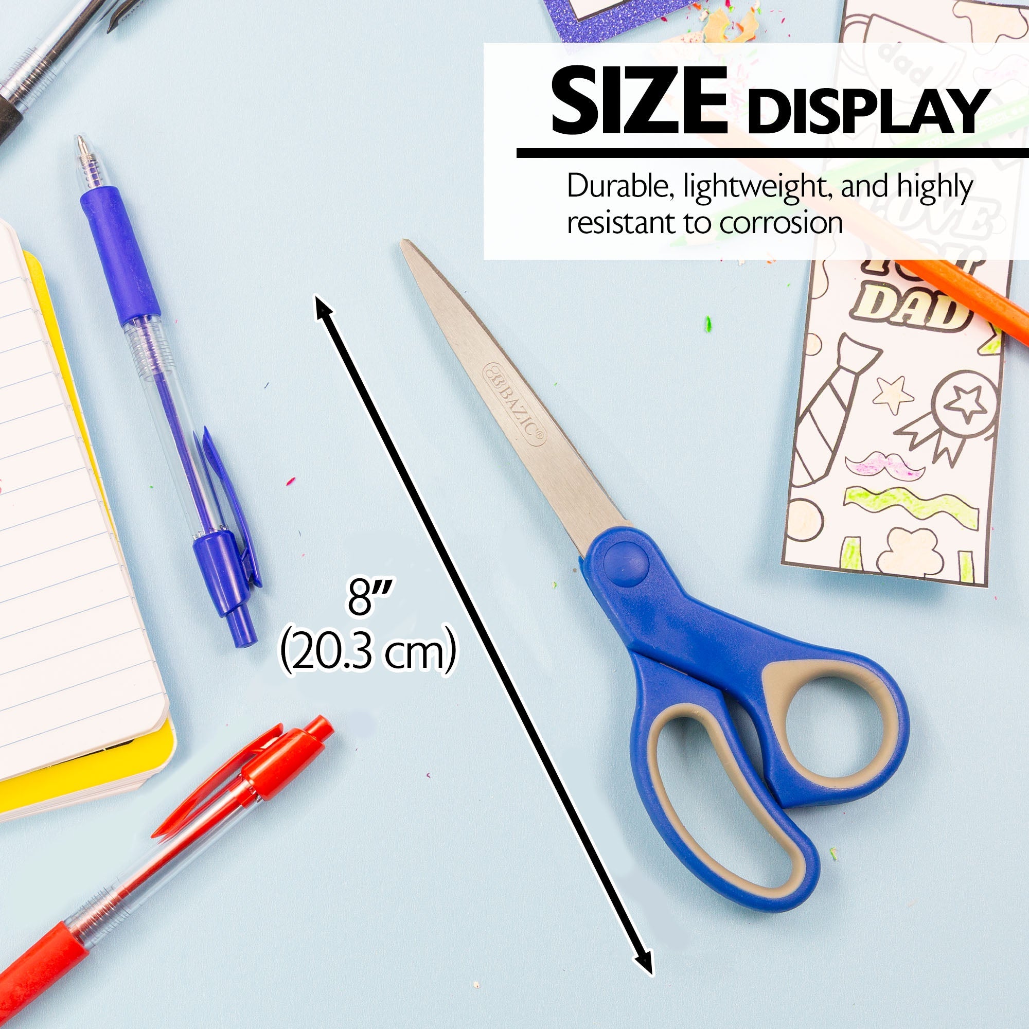 Office Scissors 8" Soft Grip