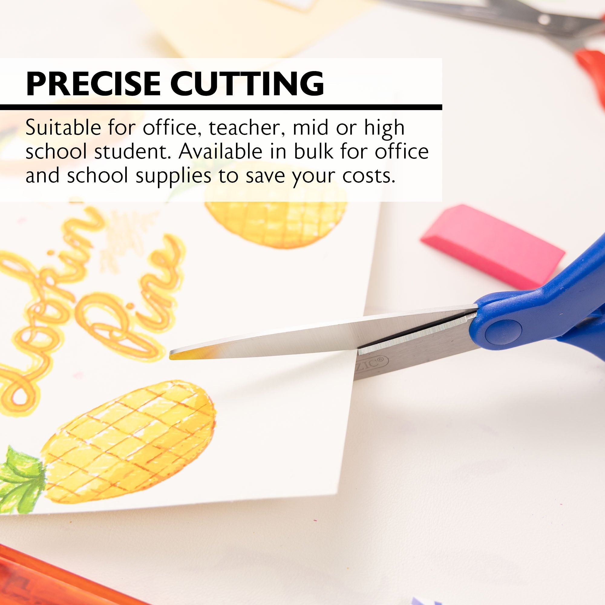 Office Scissors 8" Soft Grip