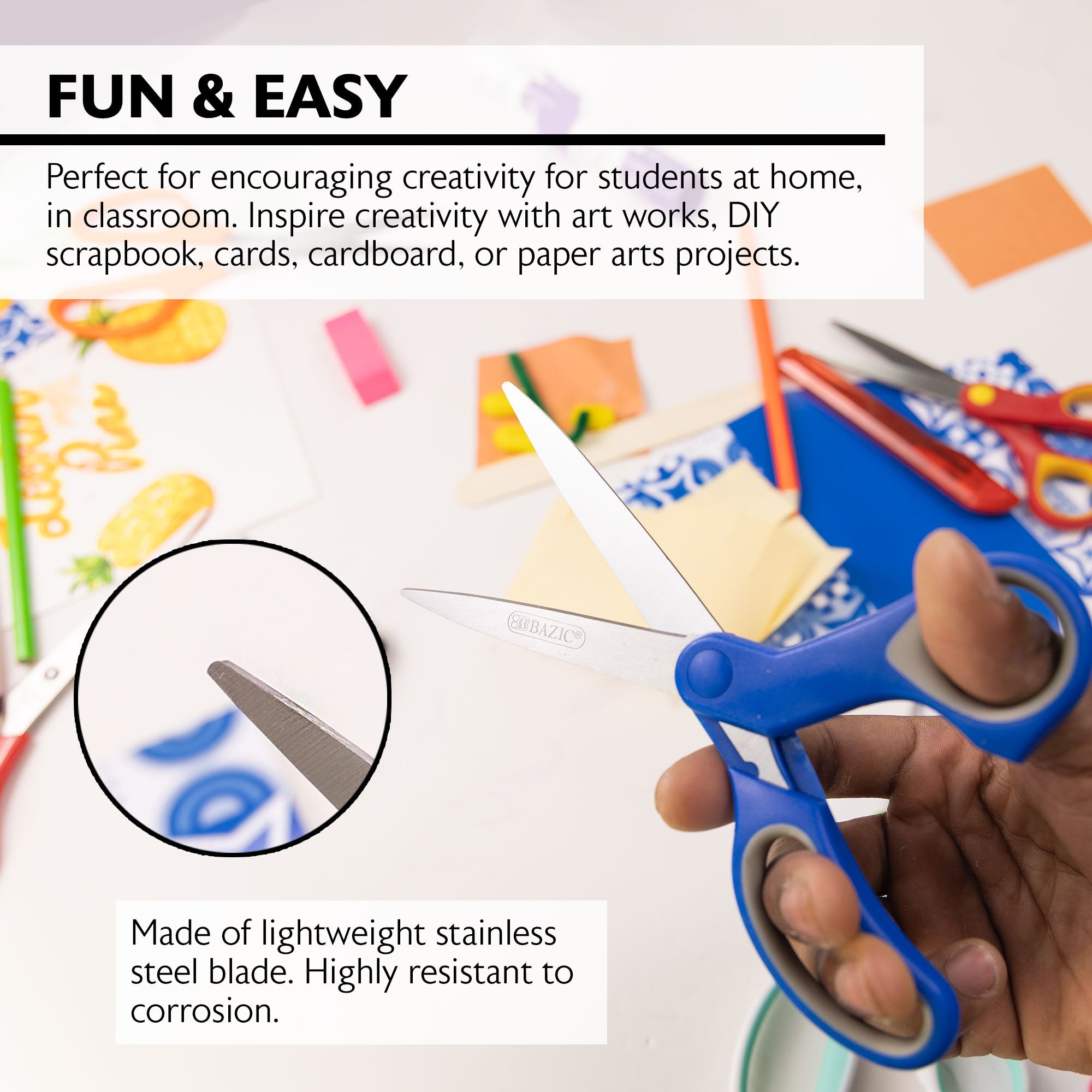 Office Scissors 8" Soft Grip