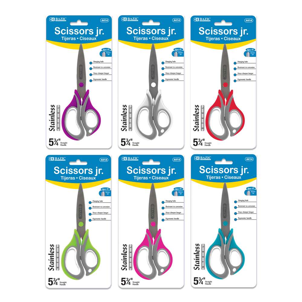Kid's Scissors 5-3/4" Two-Tone Soft Grip