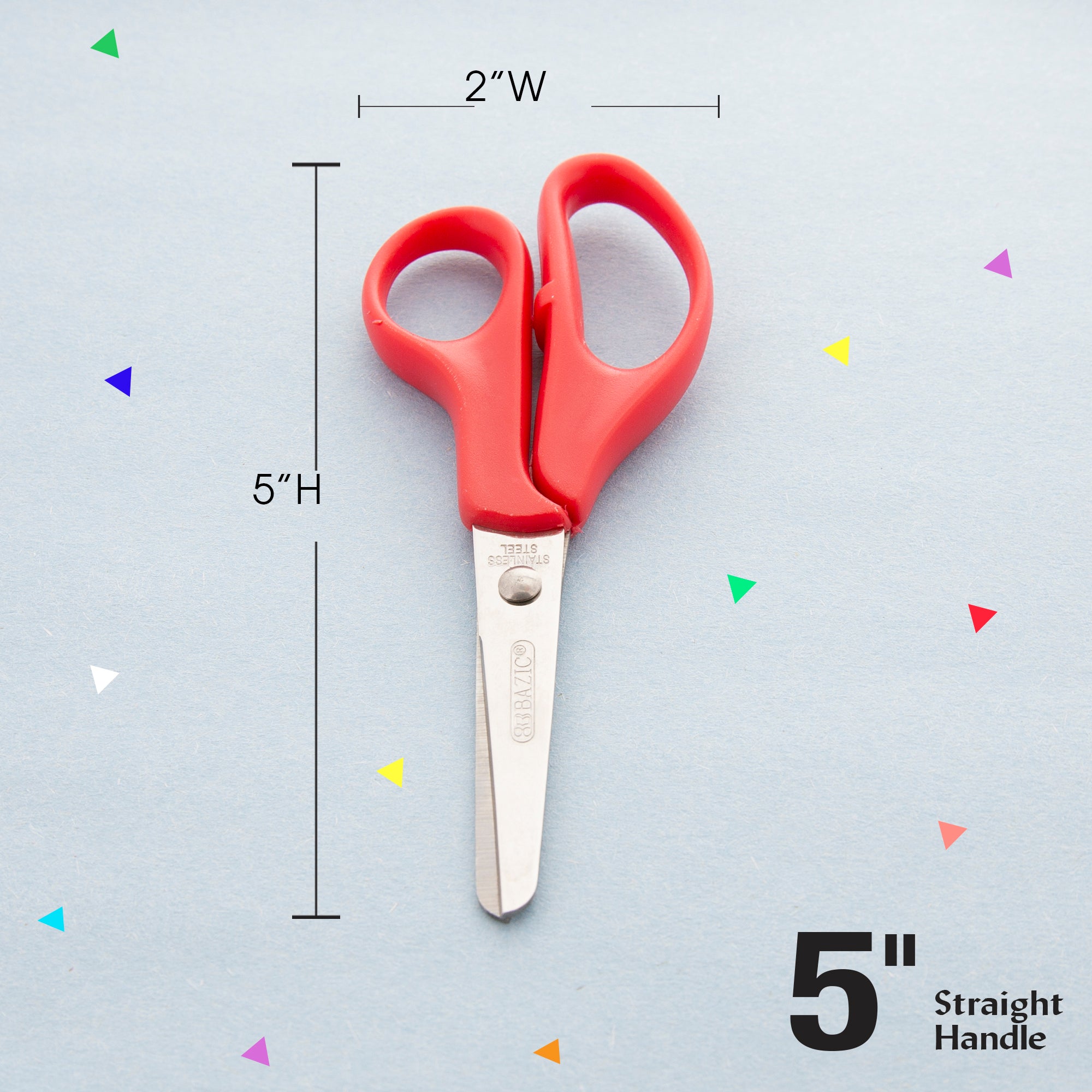 School Scissors 5" Blunt Tip (24/Pack)