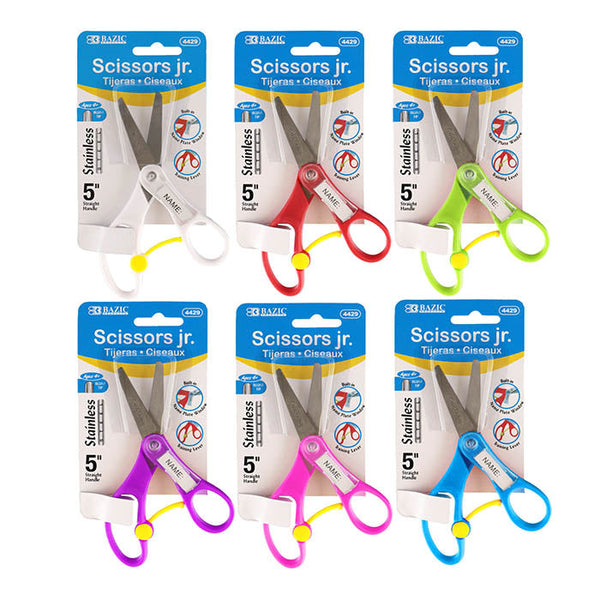 5" Blunt Tip School Scissors With Name Tag