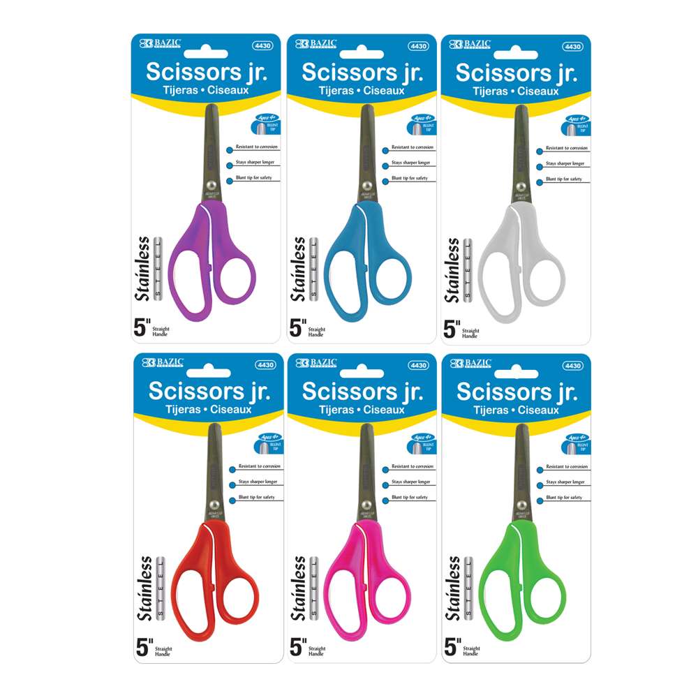 School Scissors 5" Blunt Tip