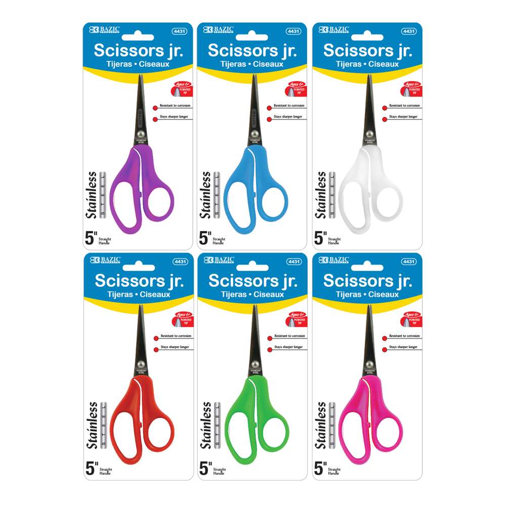 School Scissors 5" Pointed Tip