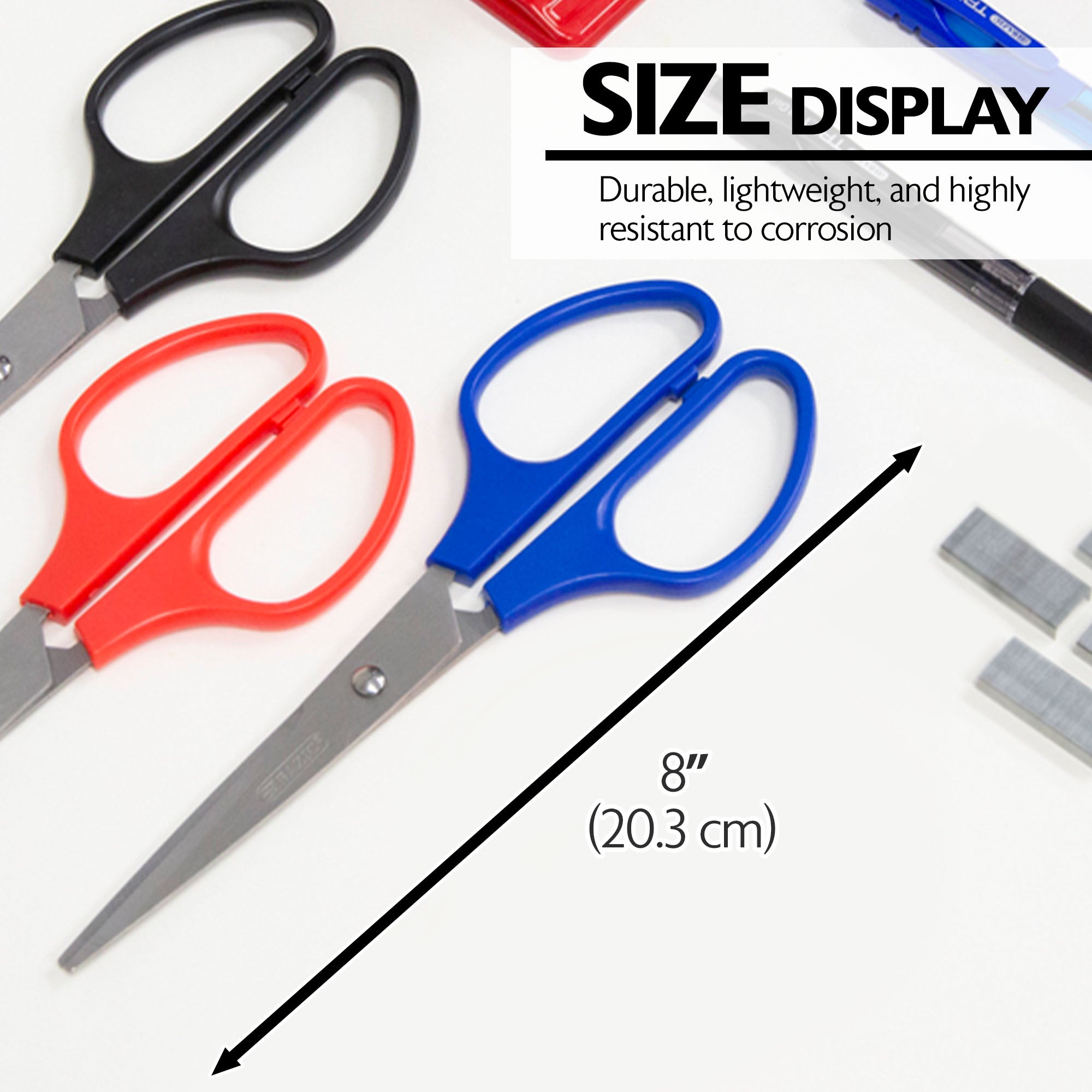 Office Scissors 8" Double Thumb