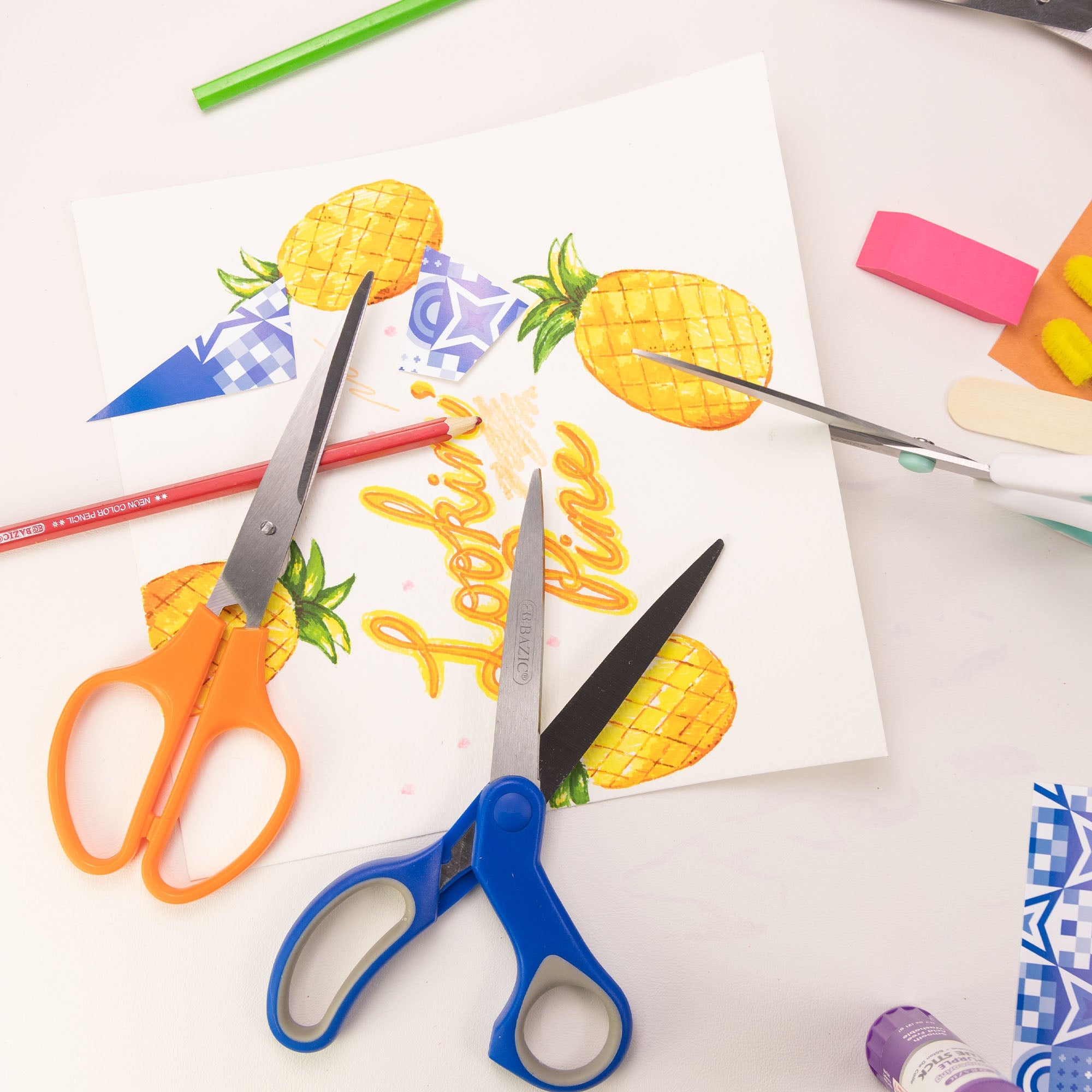 Office Scissors 8" Double Thumb