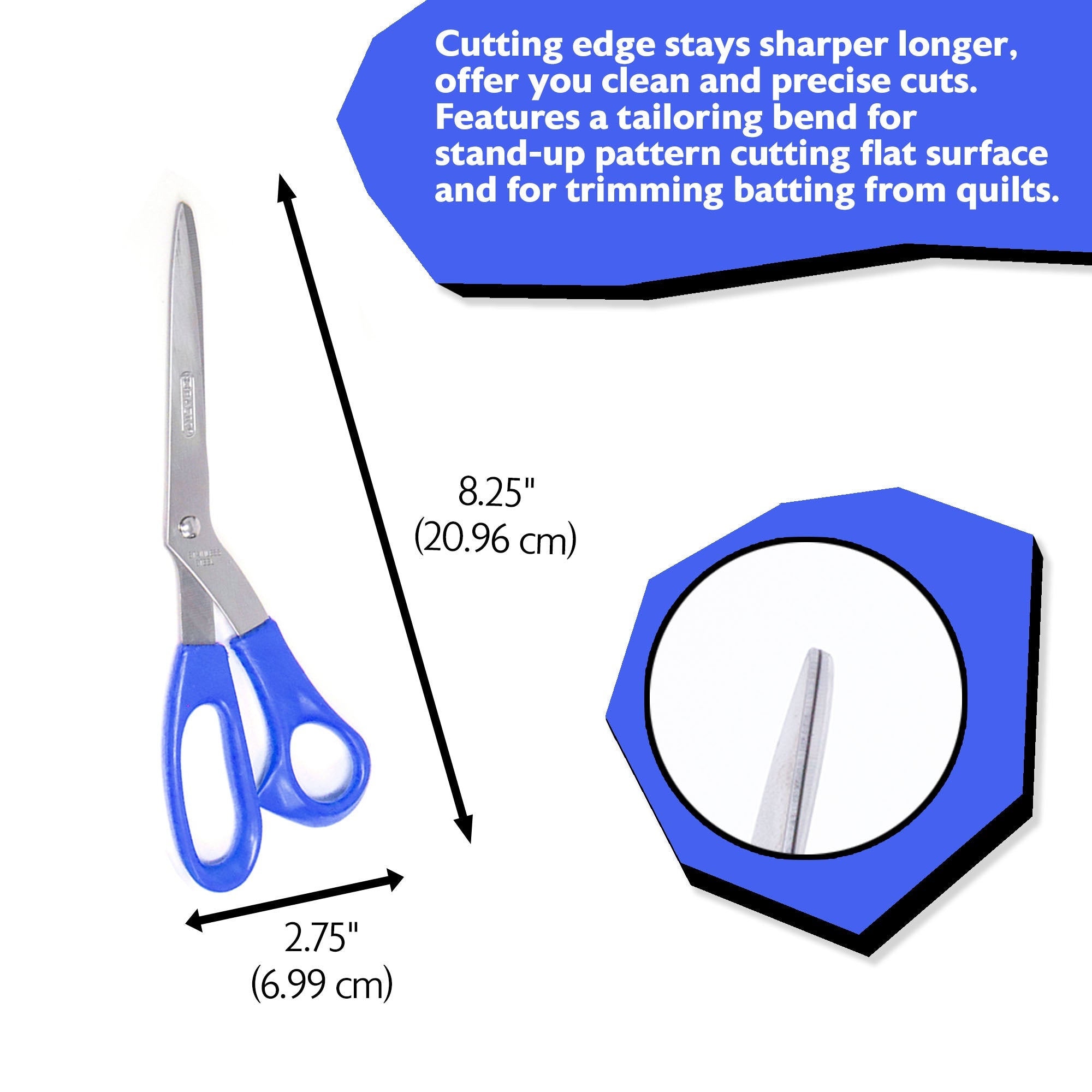Office Scissors 8" Bent Handle