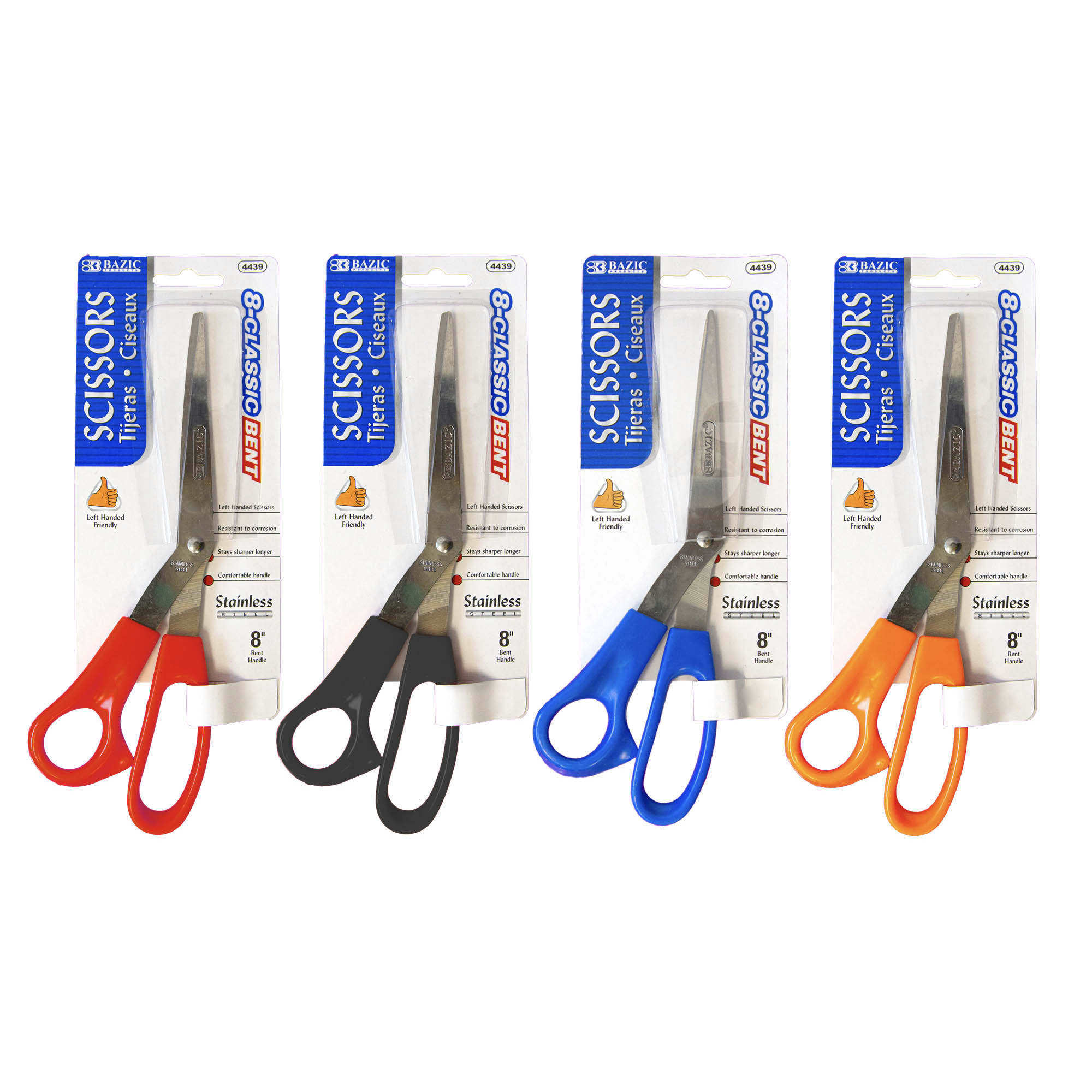 Office Scissors 8" Left Handed Bent