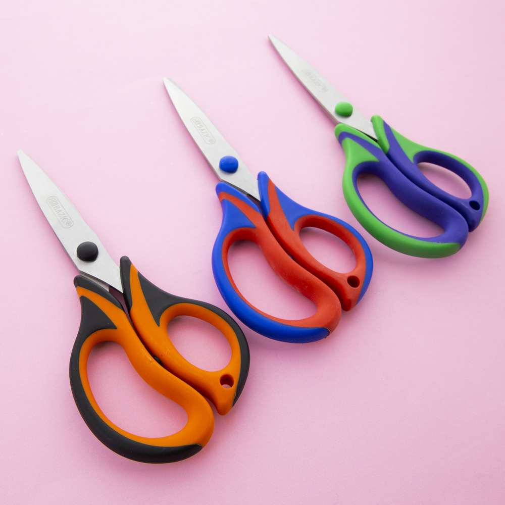 Office Scissors 8" Two-Tone Soft Grip