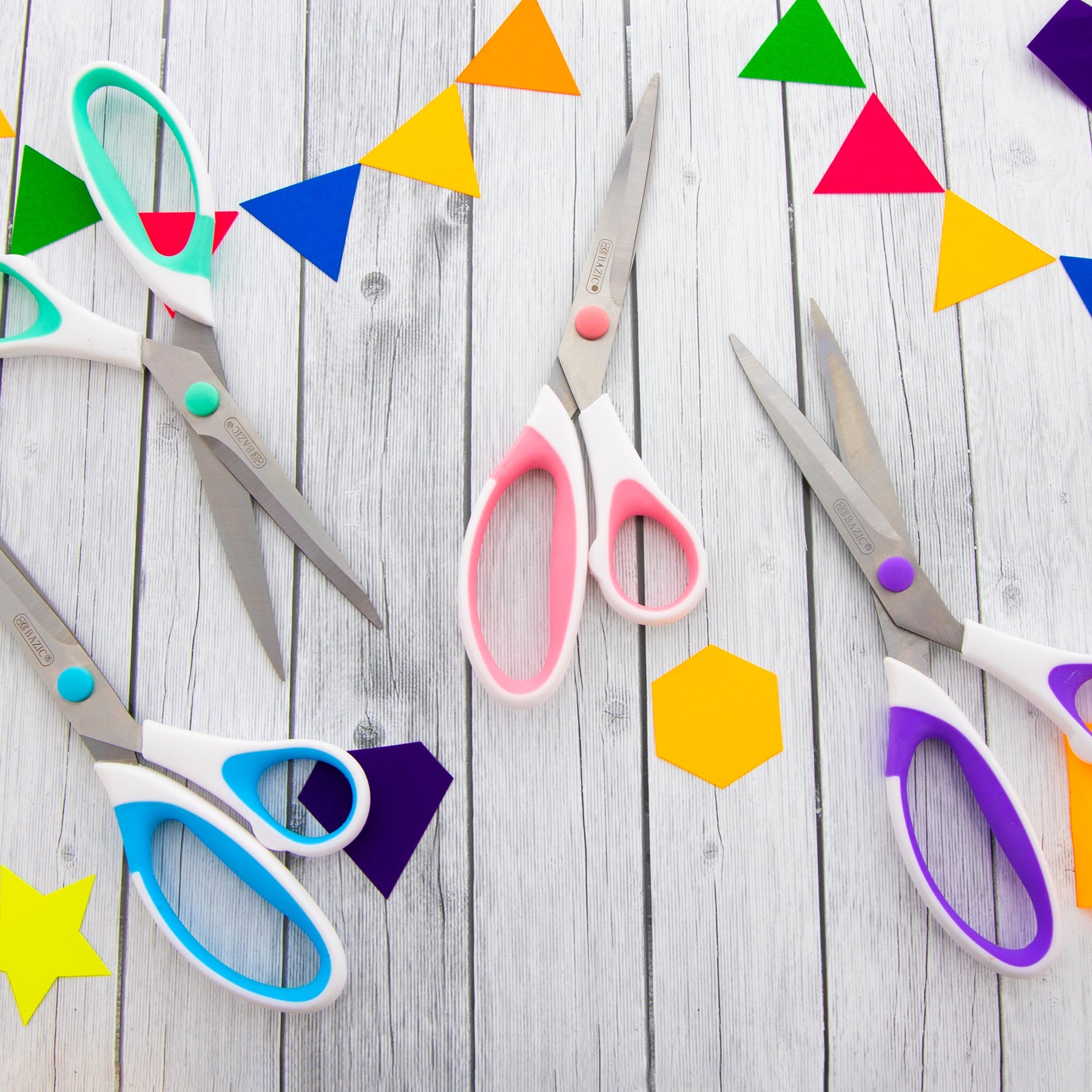 Office Scissors 8" Pastel Soft Grip Multipurpose