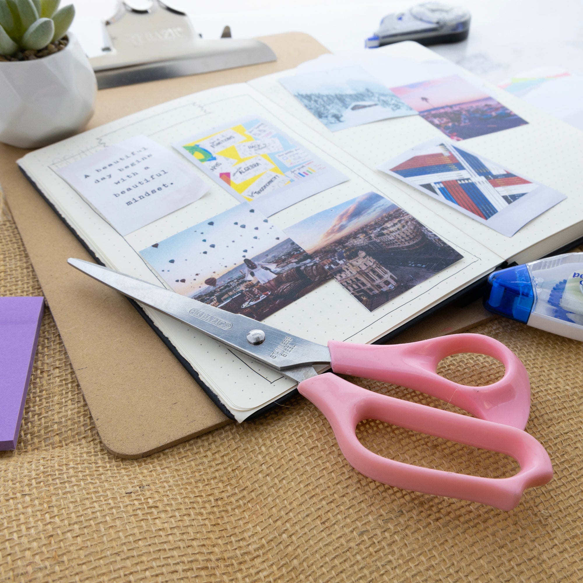 Office Scissors Pastel Color 8" Stainless Steel