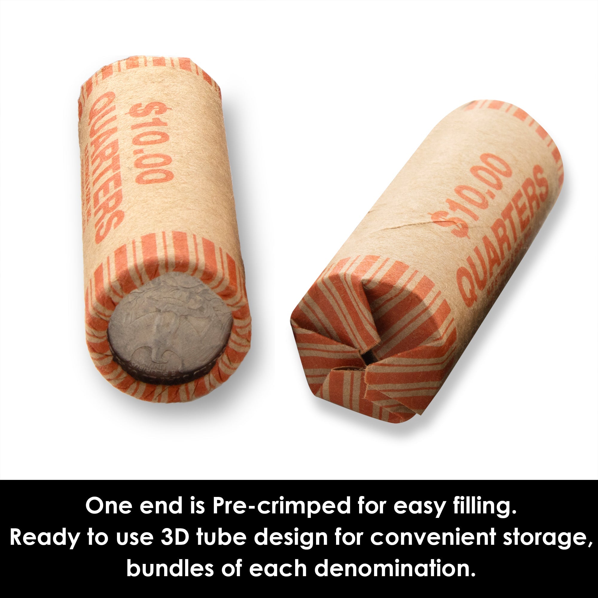 Quarter Coin Wrappers (36/Pack)
