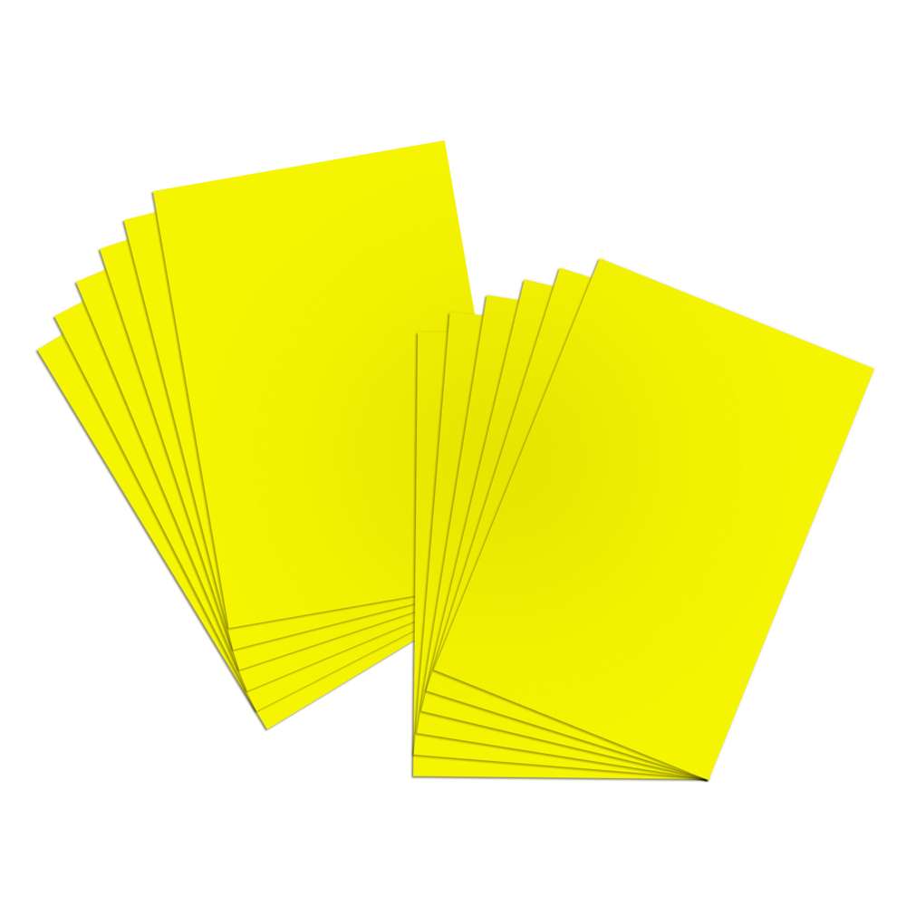 22" X 28" Poster Board Fluorescent - Yellow (25 Sheet/Box)