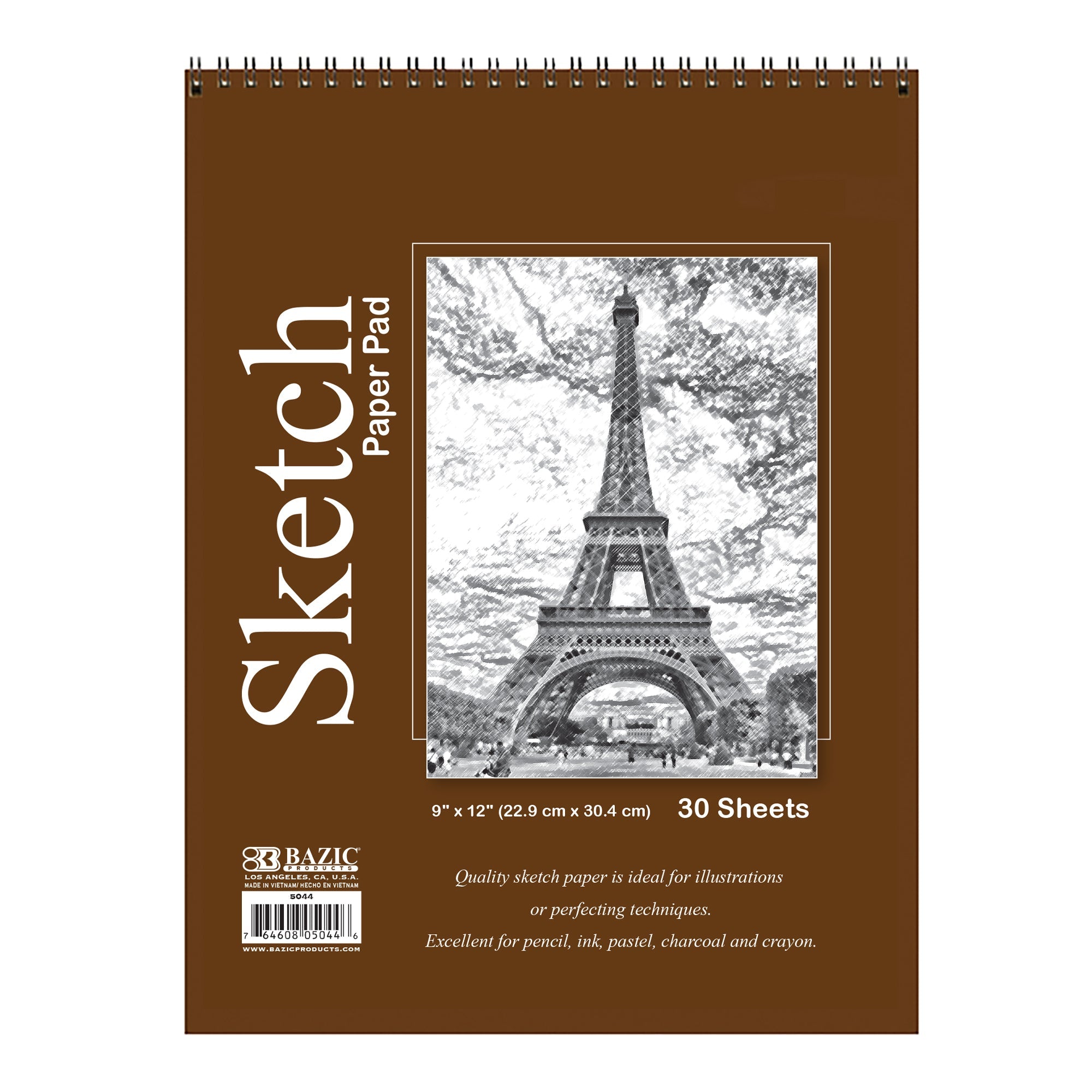 Sketch Pad Top Bound Spiral, 9"X 12"(30 Ct.)