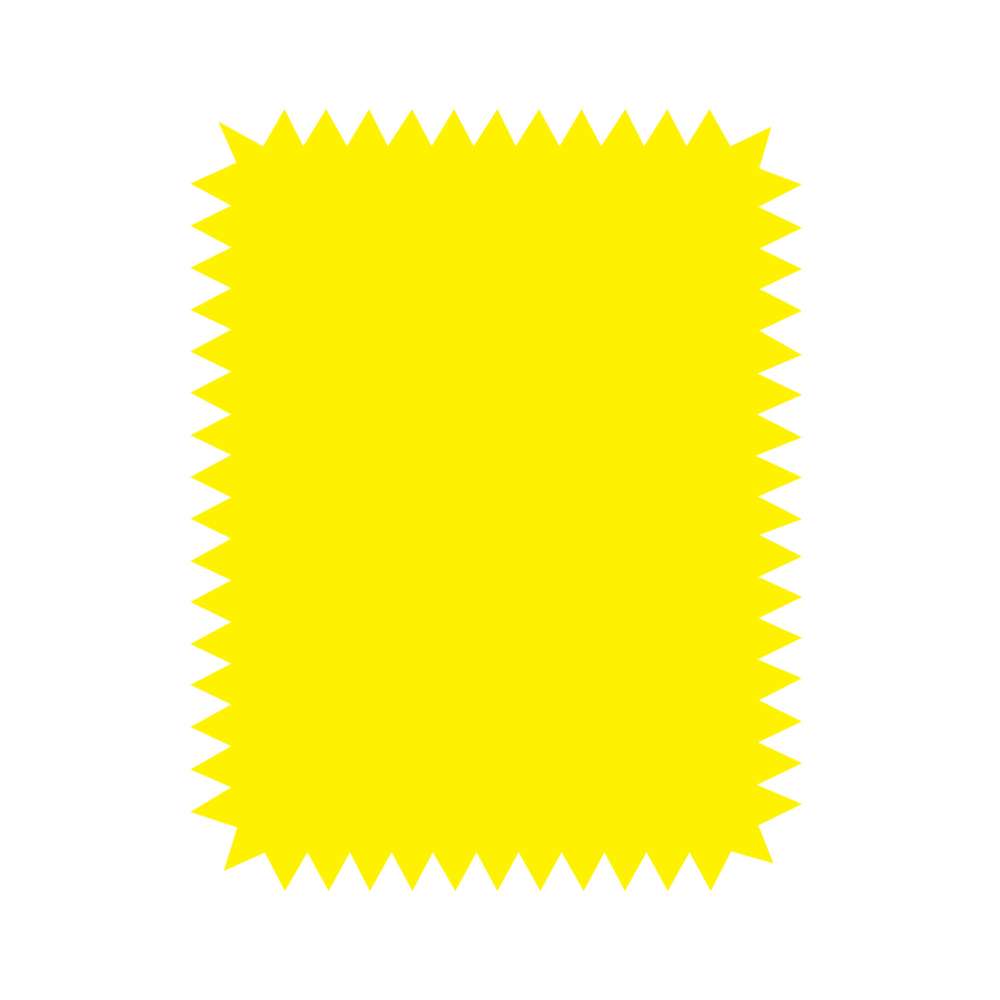 Poster Board Fluorescent Pre-Cut Shapes (5/pack)