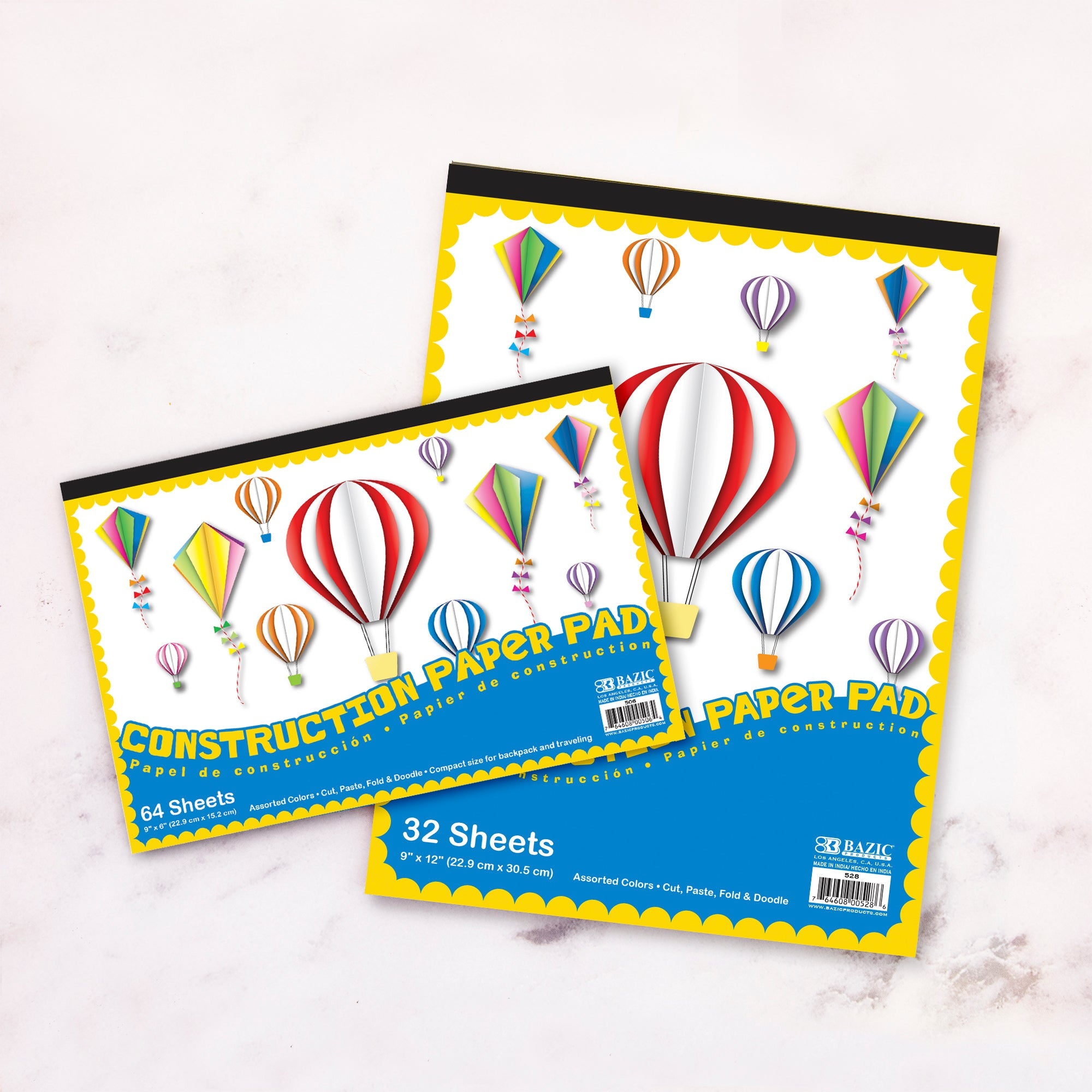 Construction Paper Pad Mini Size 6"X 9"(64 Ct.)