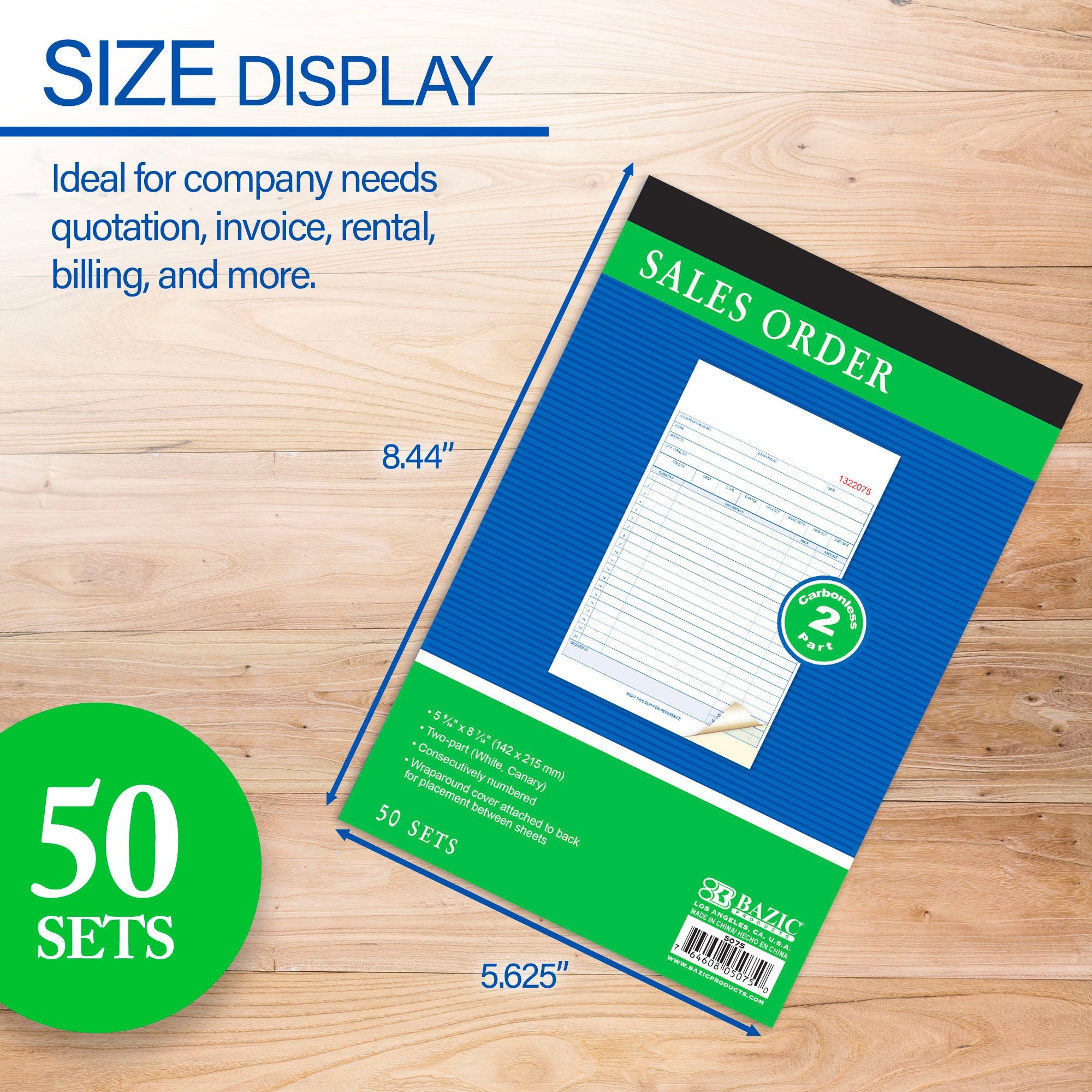 Sales Order Book 2-Part Carbonless (50 Sets)