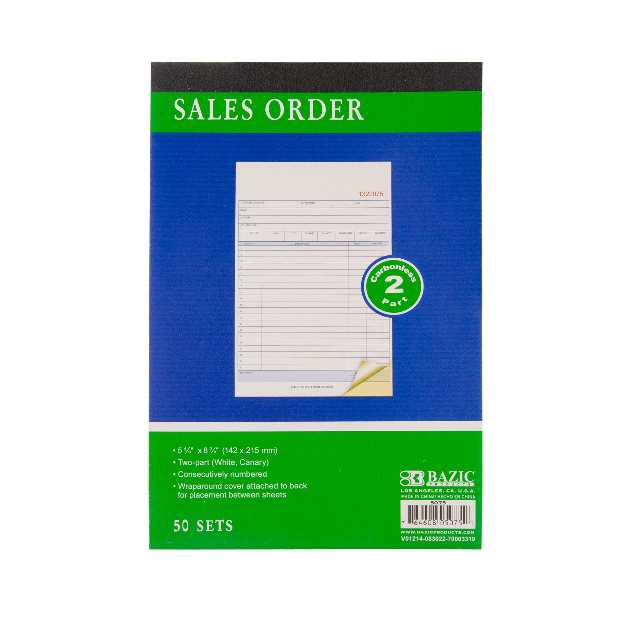 Sales Order Book 2-Part Carbonless (50 Sets)