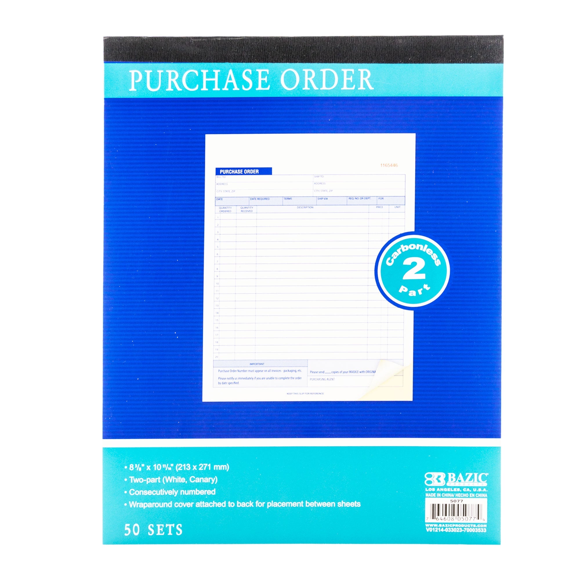 Purchase Order Book 2-Part Carbonless (50 Sets)