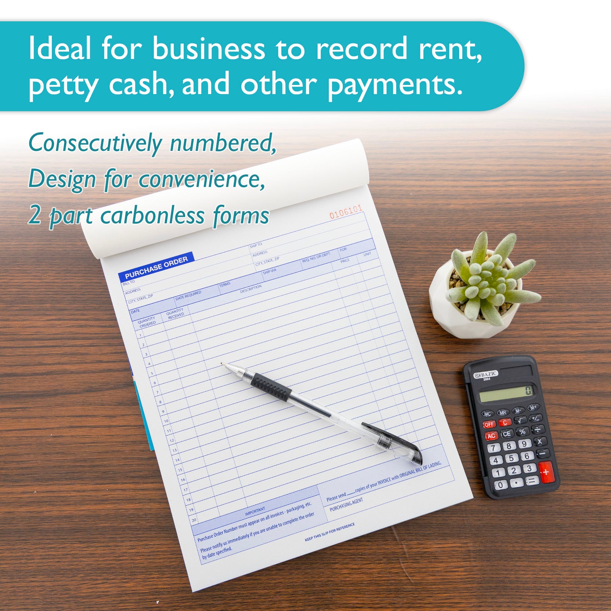 Purchase Order Book 2-Part Carbonless (50 Sets)