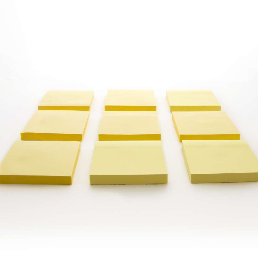 Sticky Notes 3" X 3" 50 Ct. (4/Pack) Yellow