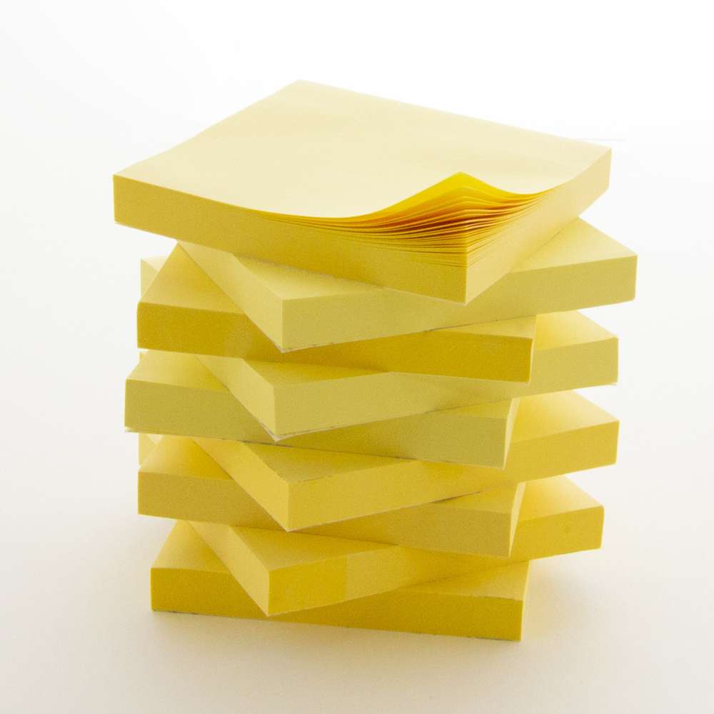 Sticky Notes 3" X 3" 50 Ct. (4/Pack) Yellow